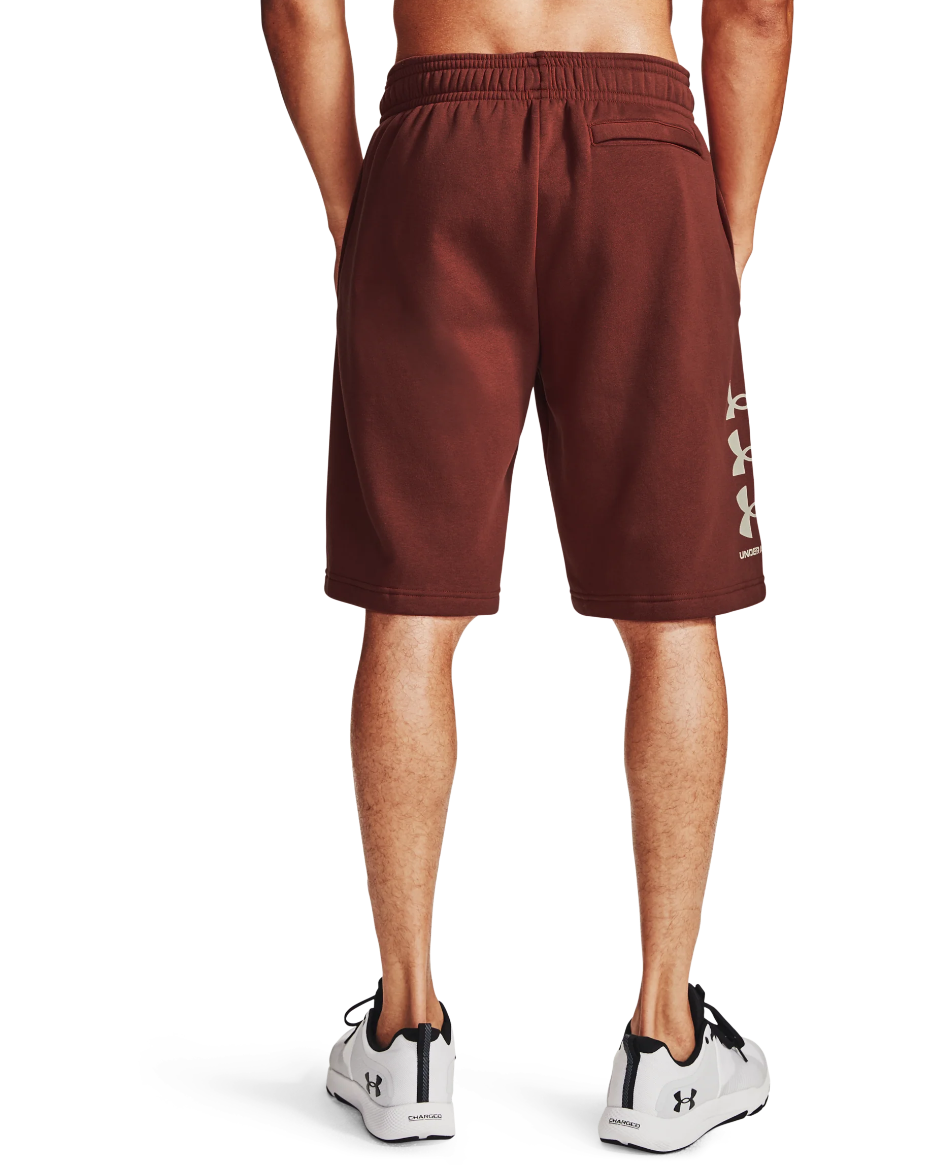 Men's UA Rival Fleece Multilogo Shorts - Image 2