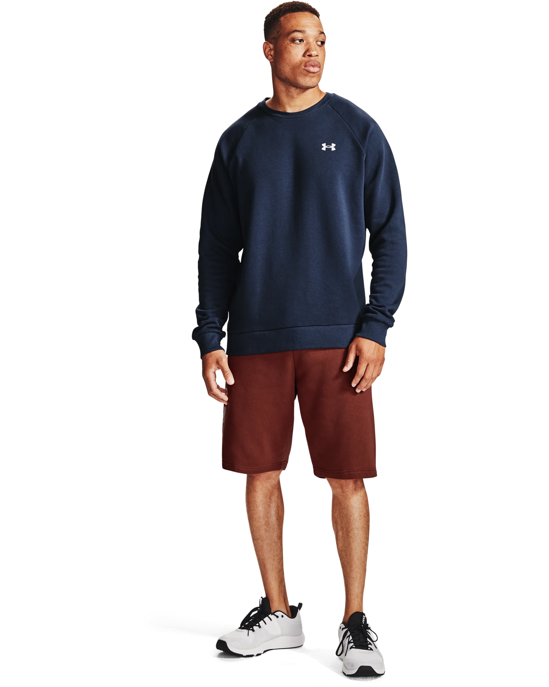 Men's UA Rival Fleece Multilogo Shorts - Image 3