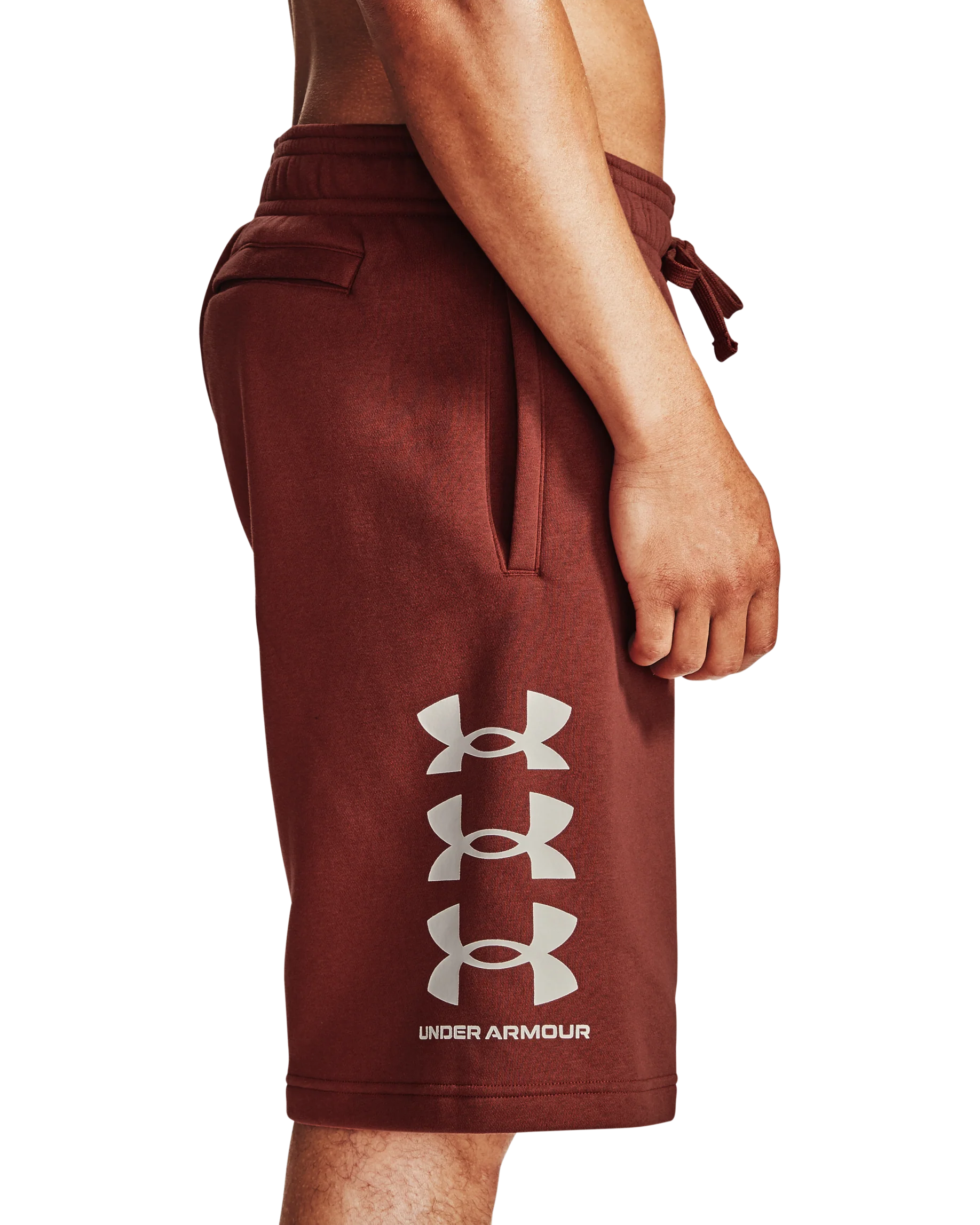 Men's UA Rival Fleece Multilogo Shorts - Image 7