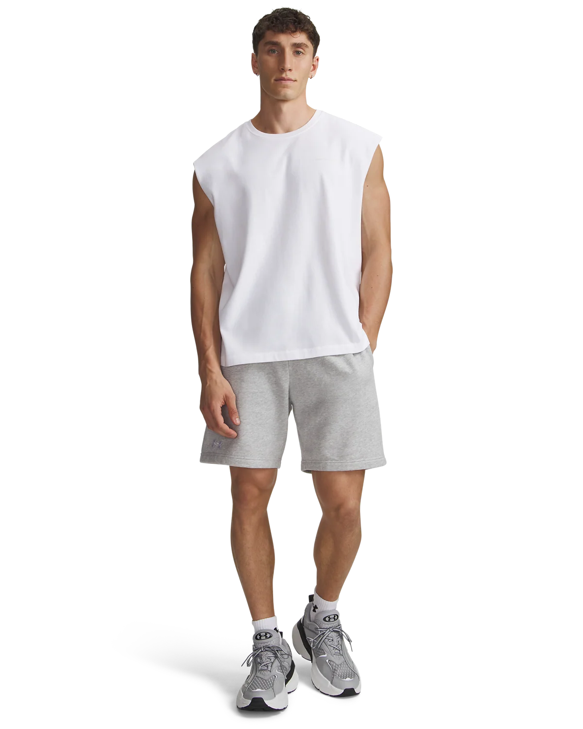 Men's UA Rival Fleece Shorts - Image 4