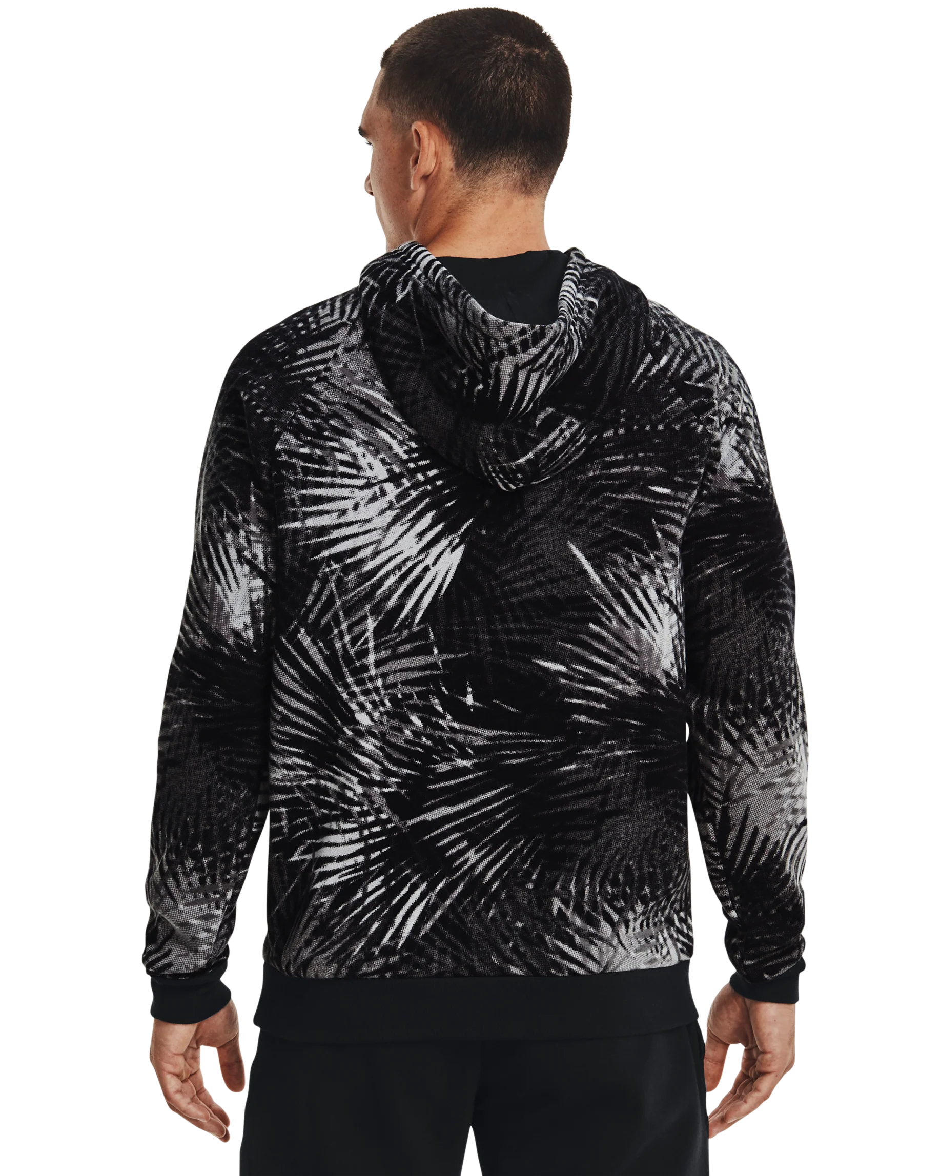 Men's UA Rival Fleece Sport Palm Hoodie - Image 2