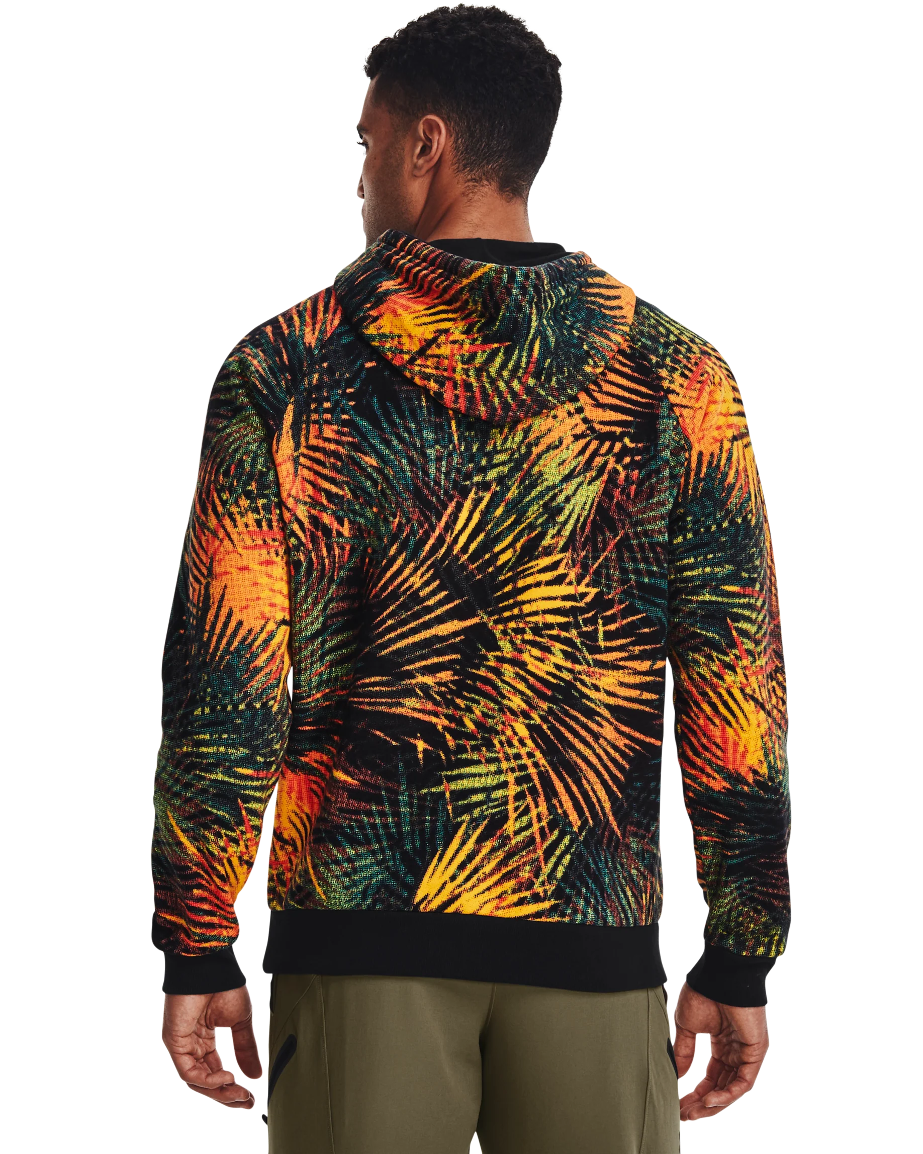 Men's UA Rival Fleece Sport Palm Hoodie - Image 2