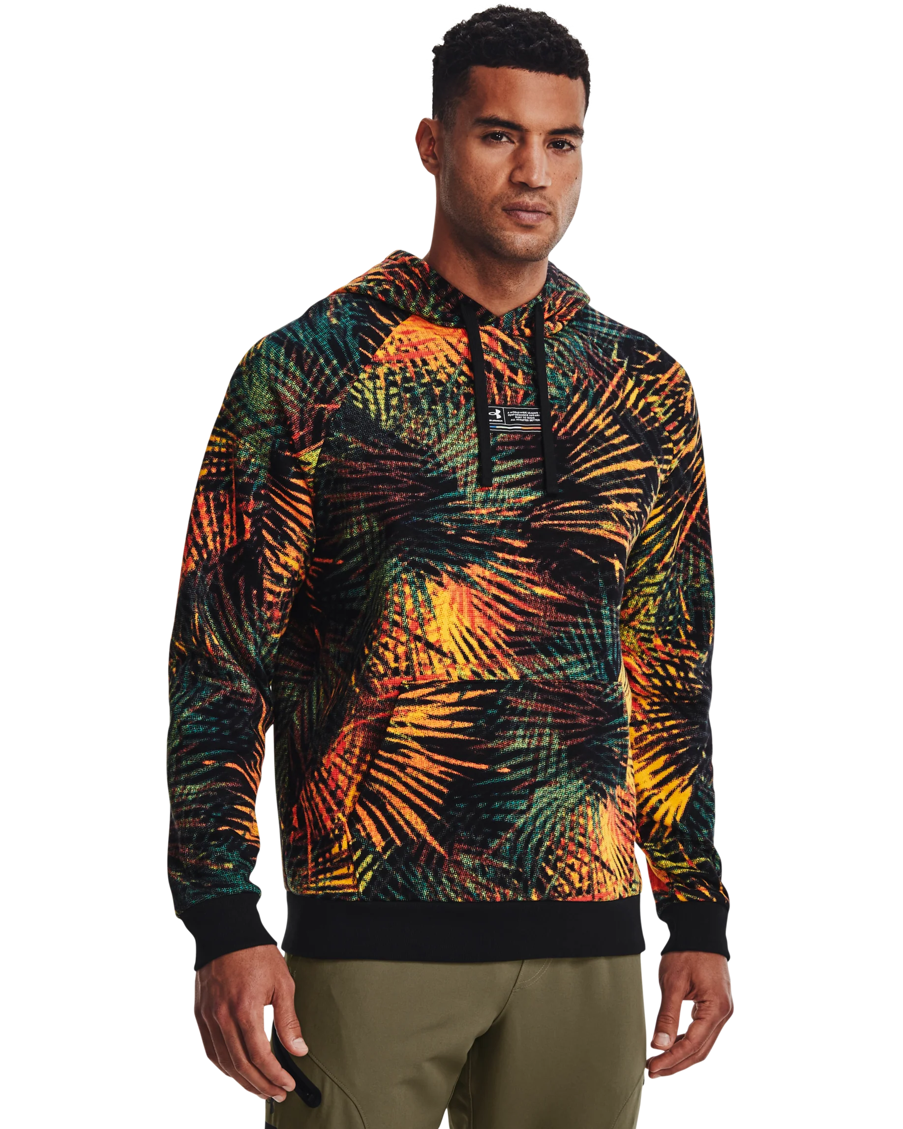 Men's UA Rival Fleece Sport Palm Hoodie - Image 7