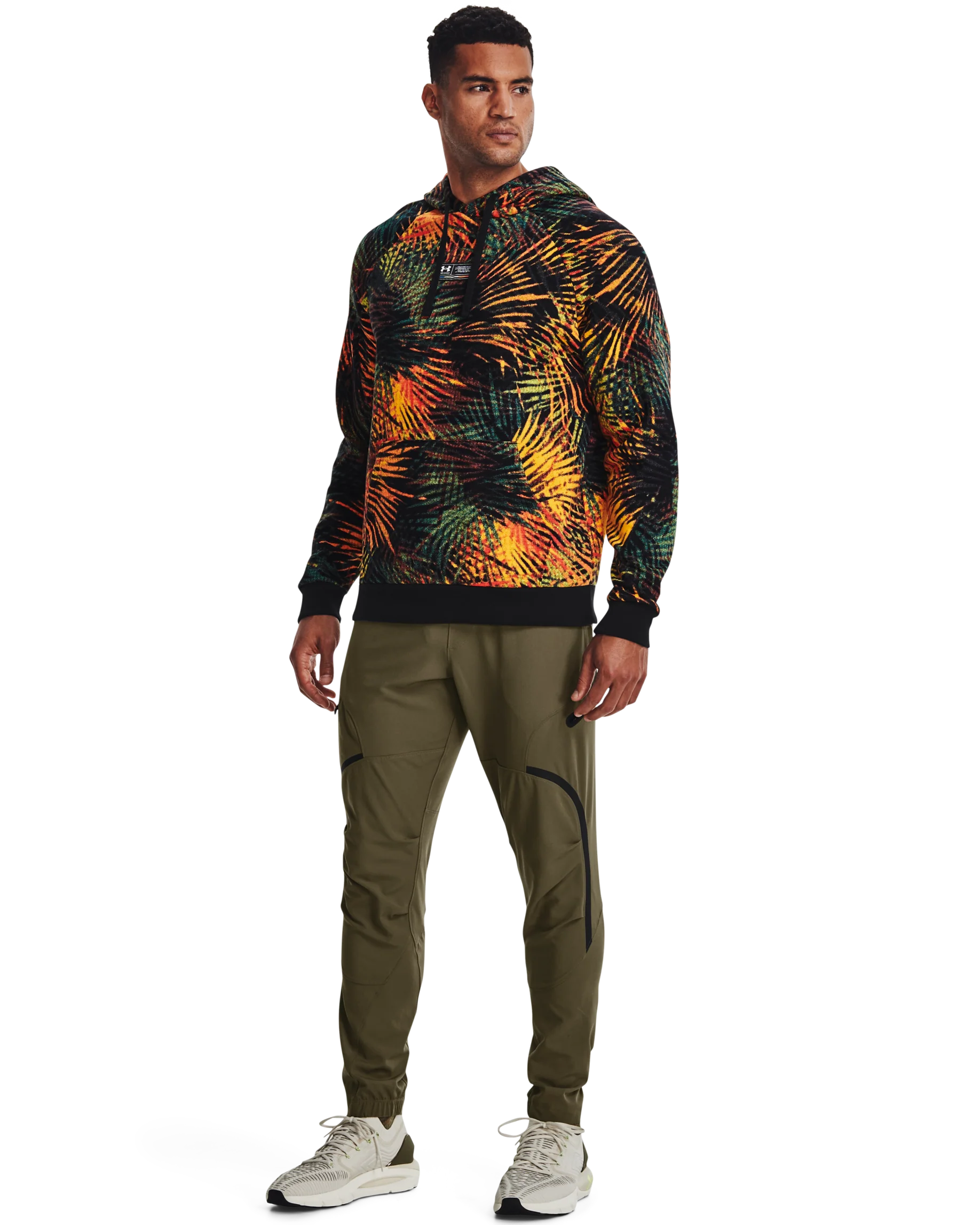 Men's UA Rival Fleece Sport Palm Hoodie - Image 8
