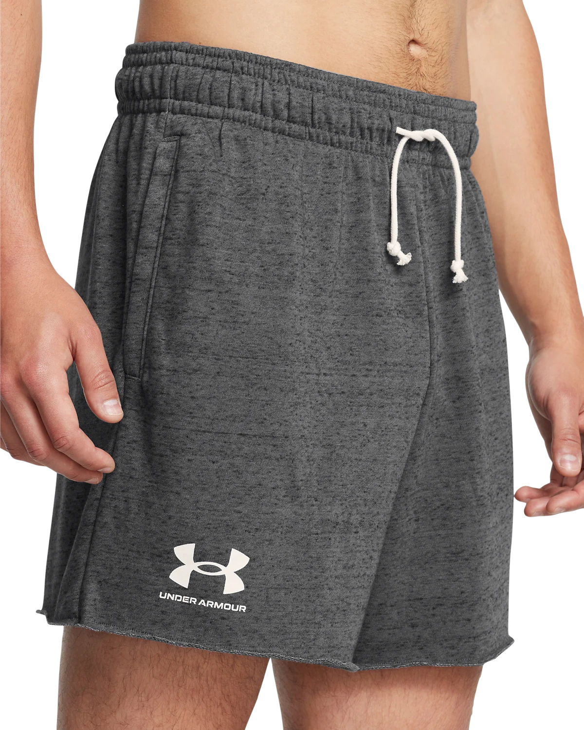 Men's UA Rival Terry 6inch Shorts - Image 6
