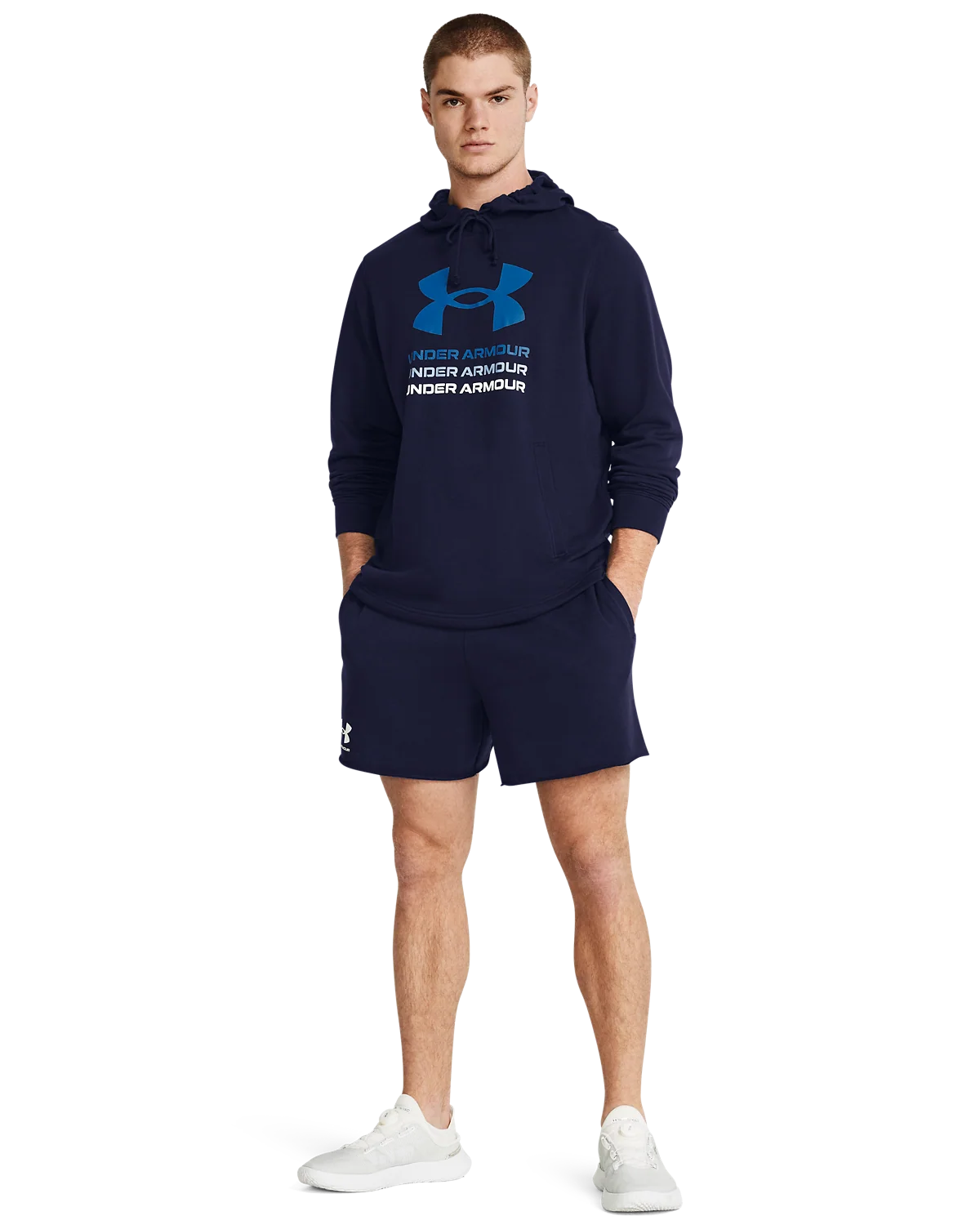 Men's UA Rival Terry 6inch Shorts - Image 4