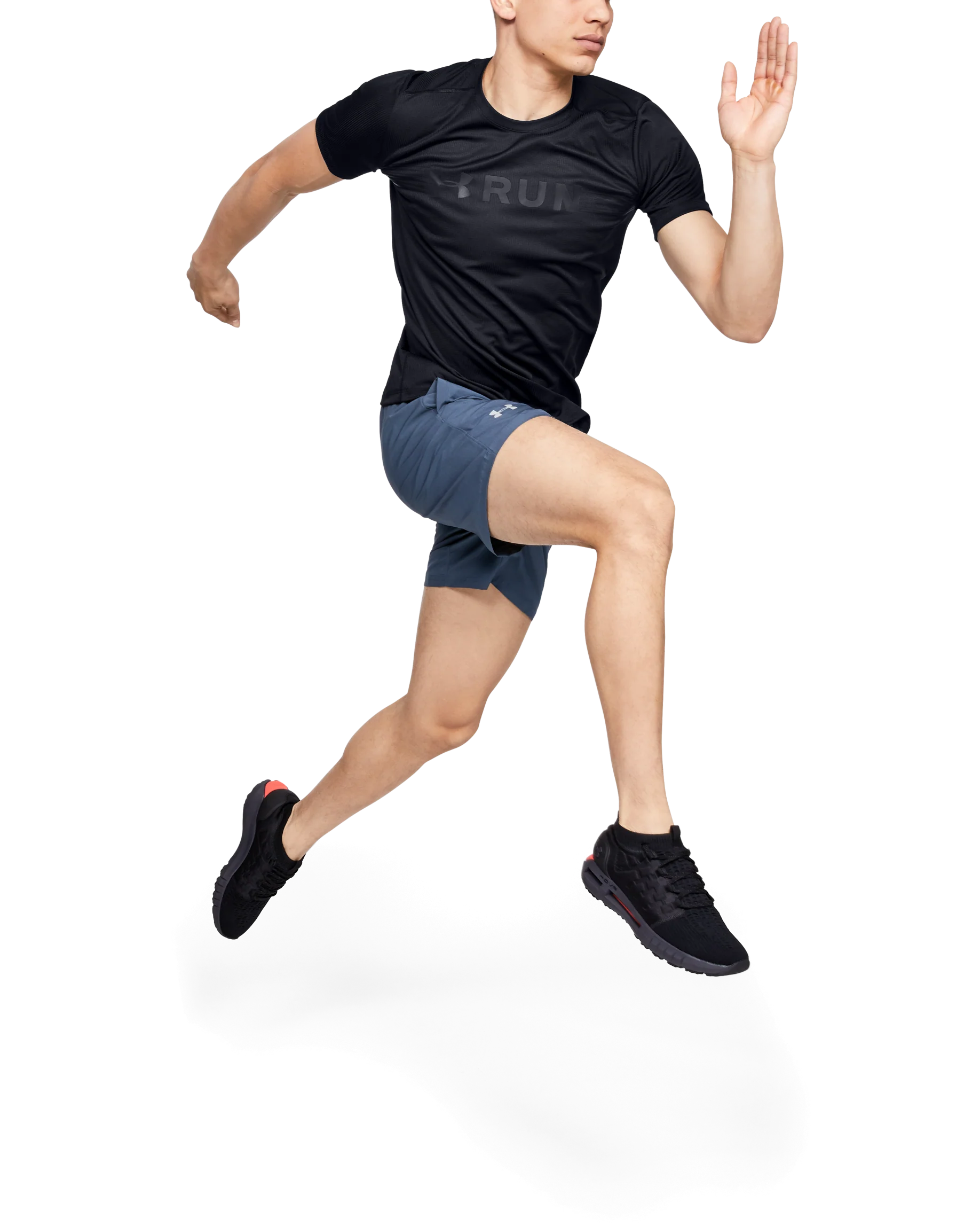 Men's UA Run Warped Short Sleeve Shirt - Image 3