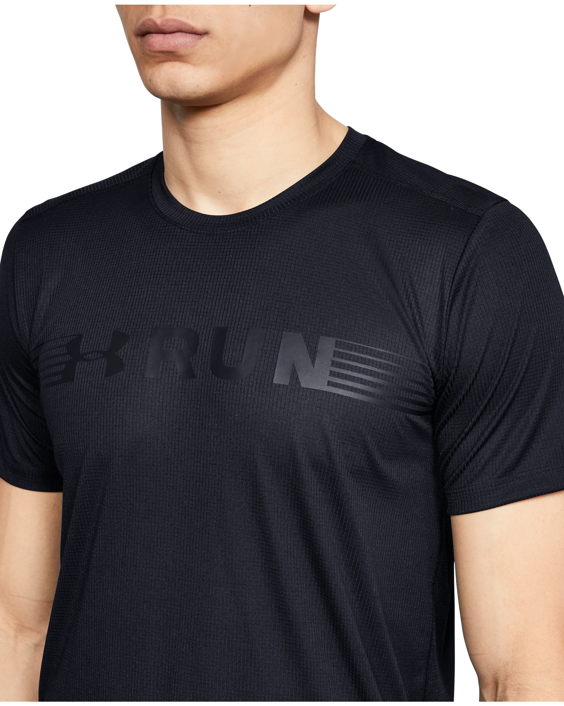 Men's UA Run Warped Short Sleeve Shirt - Image 6