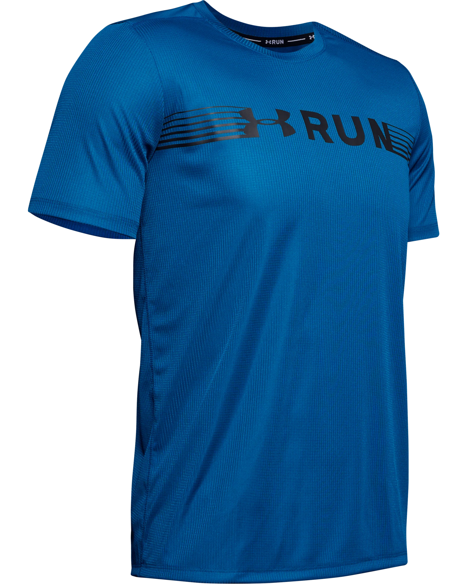 Men's UA Run Warped Short Sleeve Shirt - Image 4