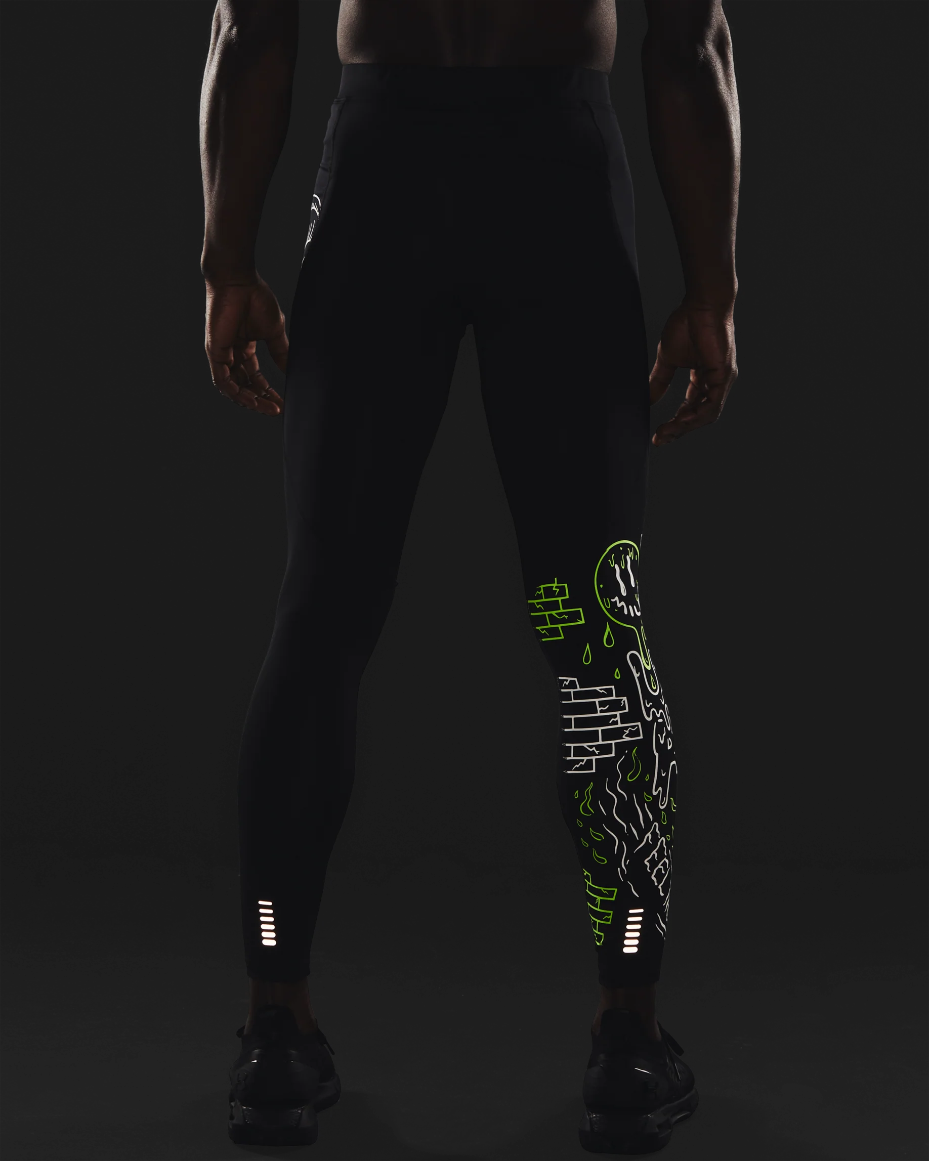 Men's UA Run Your Face Off Tights - Image 8