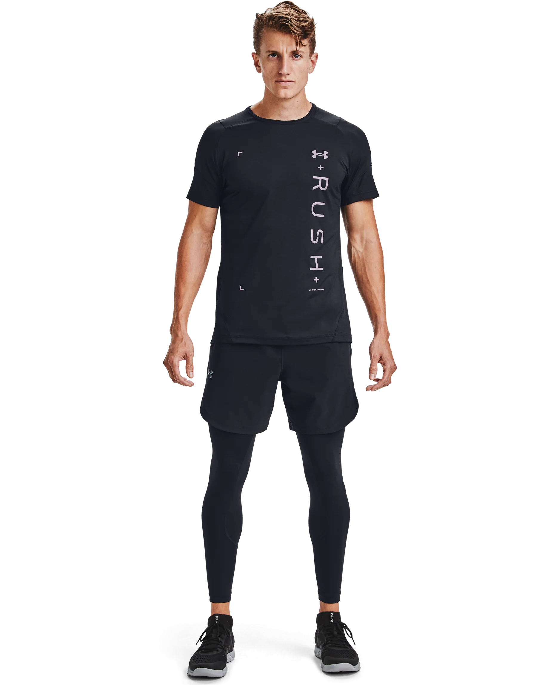 Men's UA RUSH™ 2.0 Graphic Short Sleeve Shirt - Image 3