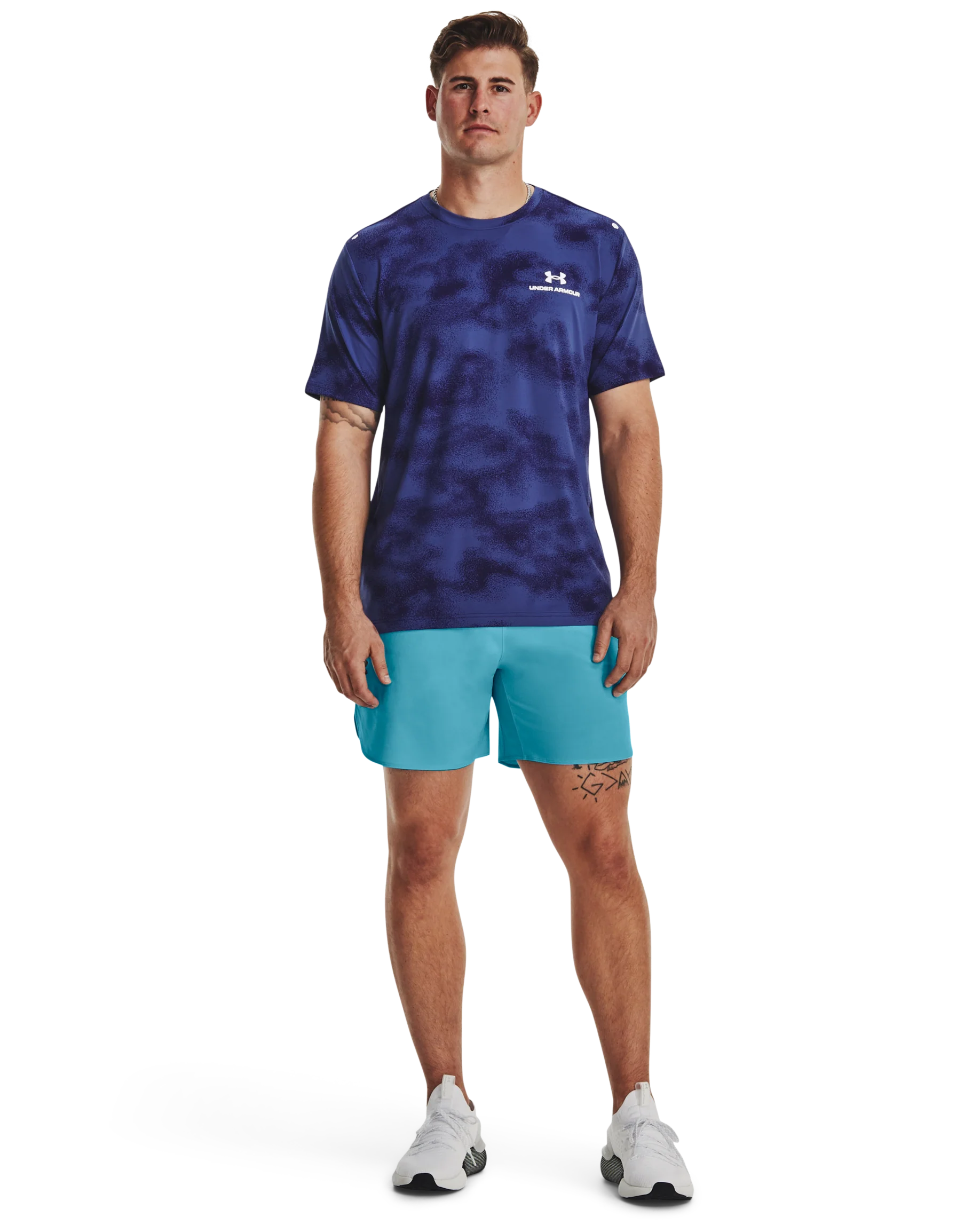 Men's UA RUSH™ Energy Print Short Sleeve - Image 3
