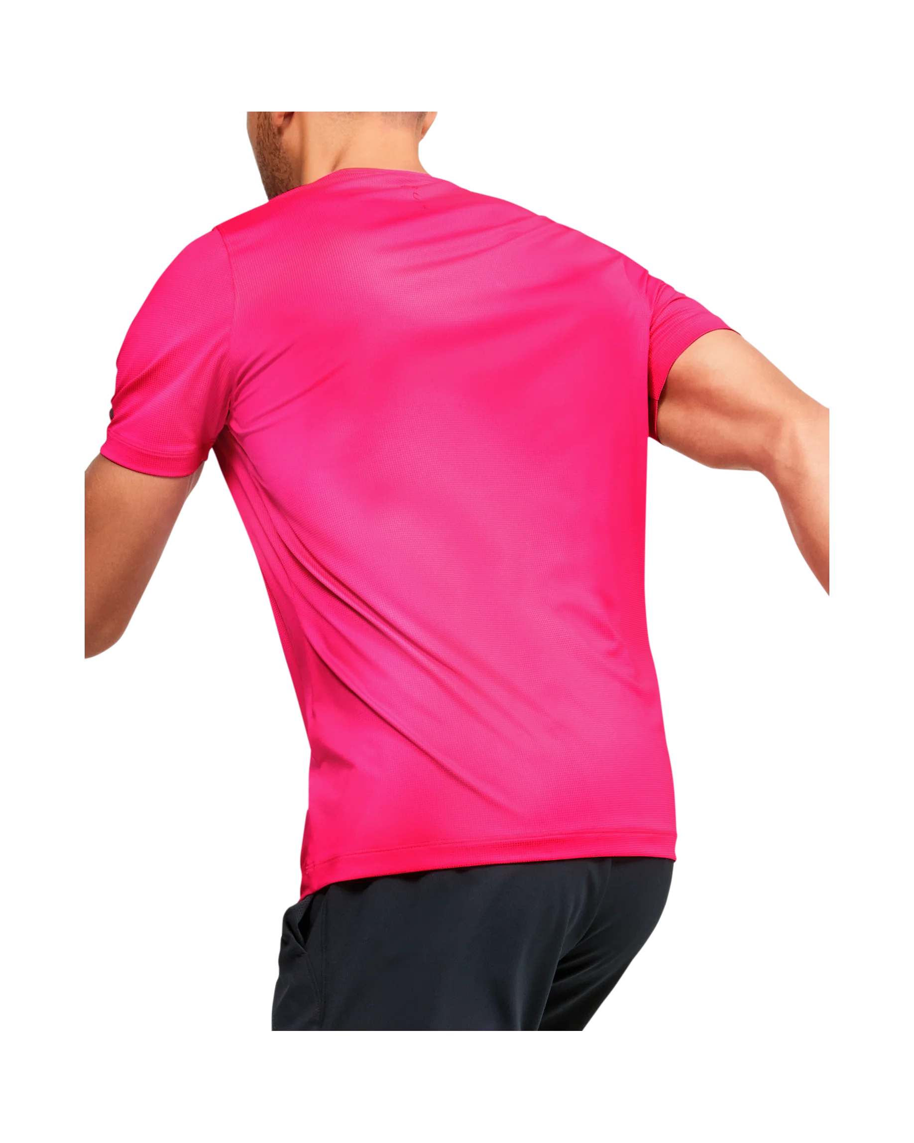 Men's UA RUSH™ HeatGear® Fitted Short Sleeve Printed - Image 2