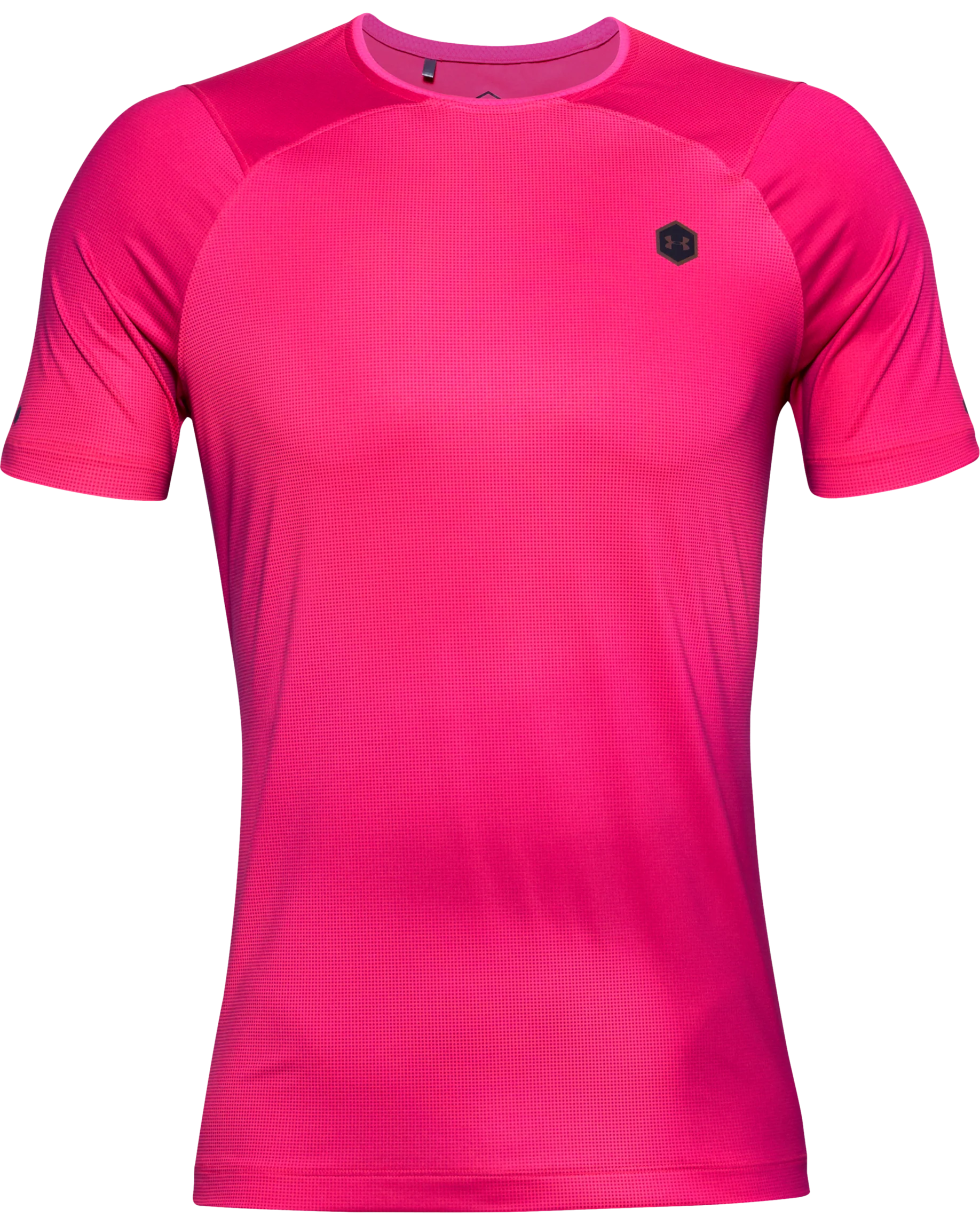 Men's UA RUSH™ HeatGear® Fitted Short Sleeve Printed - Image 8