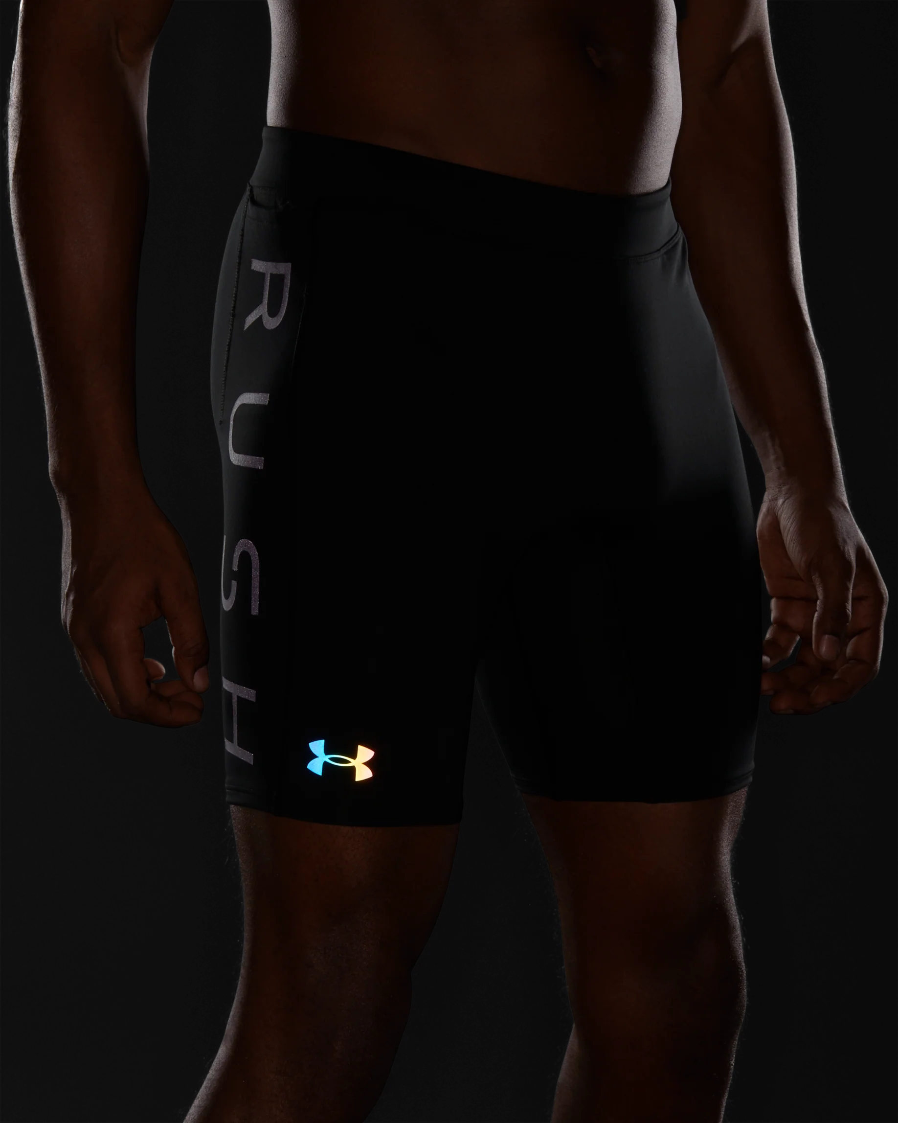 Men's UA RUSH™ Run ½ Tights - Image 6