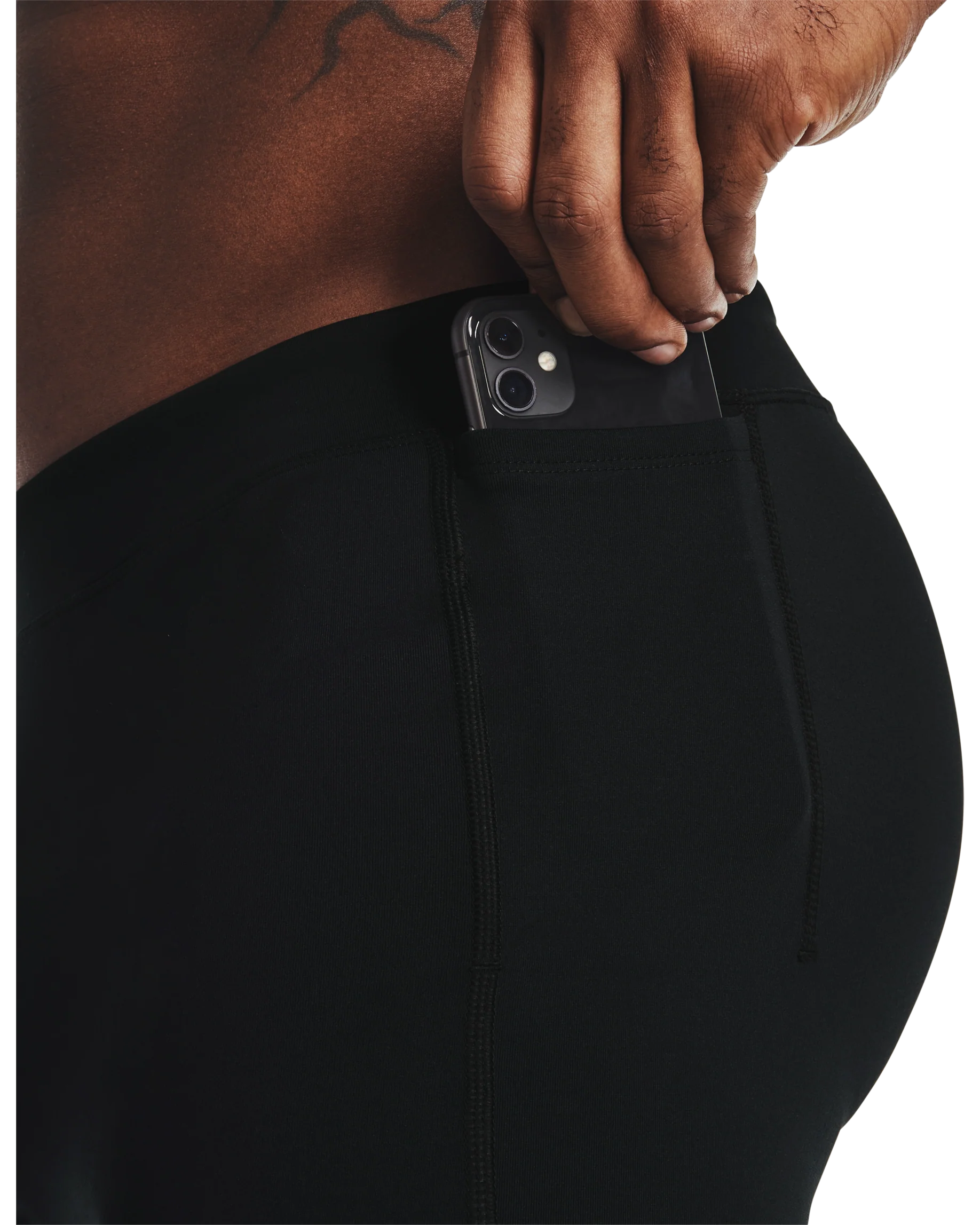 Men's UA RUSH™ Run ½ Tights - Image 7