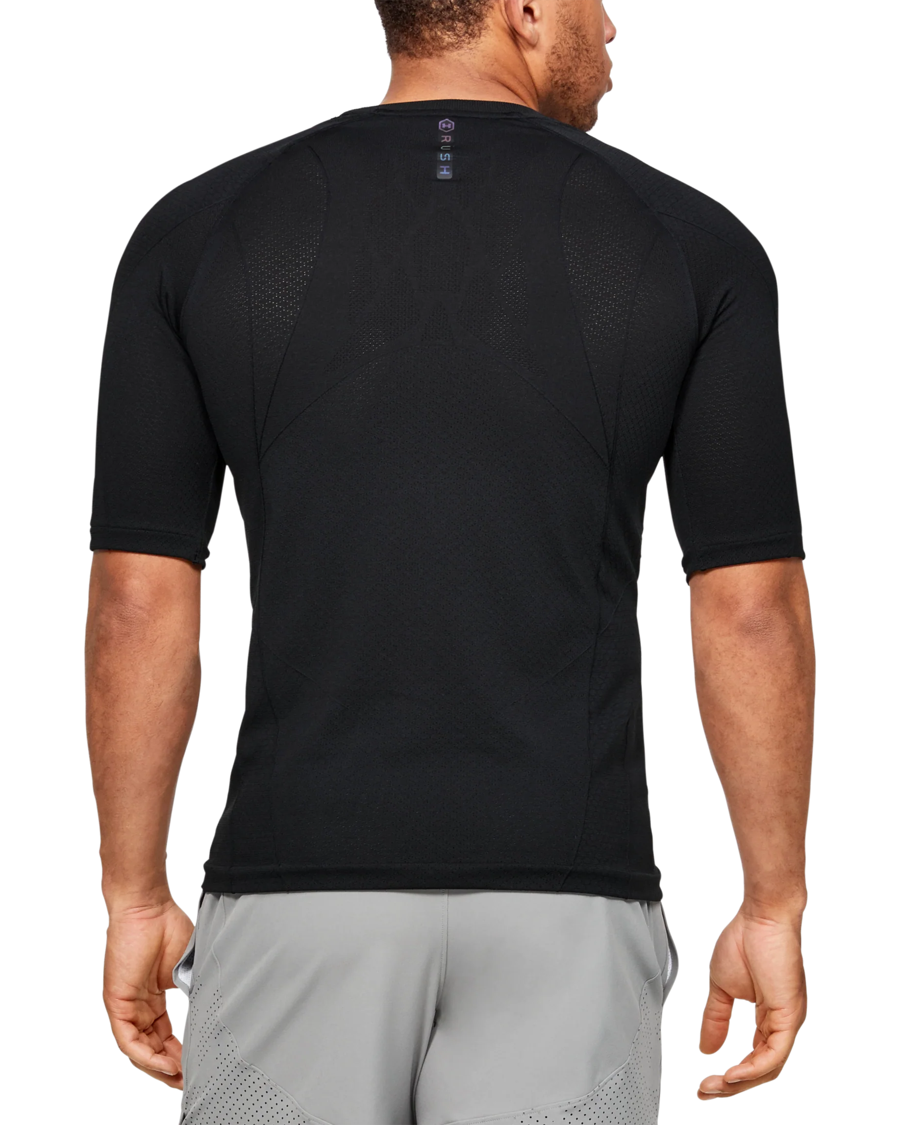 Men's UA RUSH™ Seamless Compression Short Sleeve - Image 2
