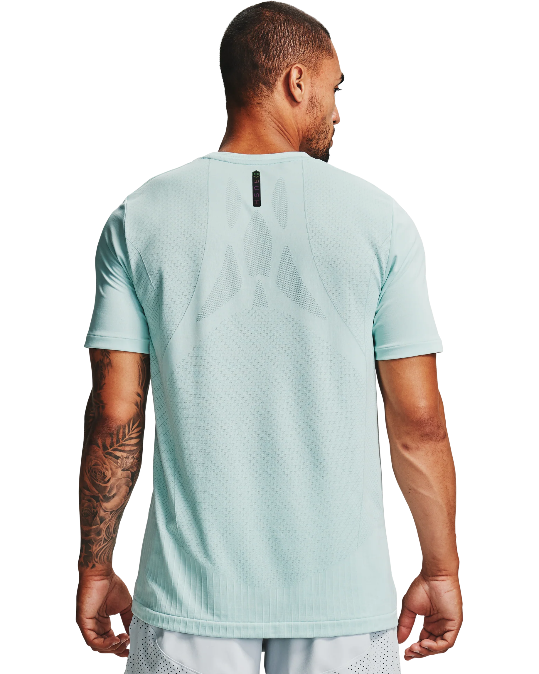 Men's UA RUSH™ Seamless Fitted Short Sleeve - Image 2