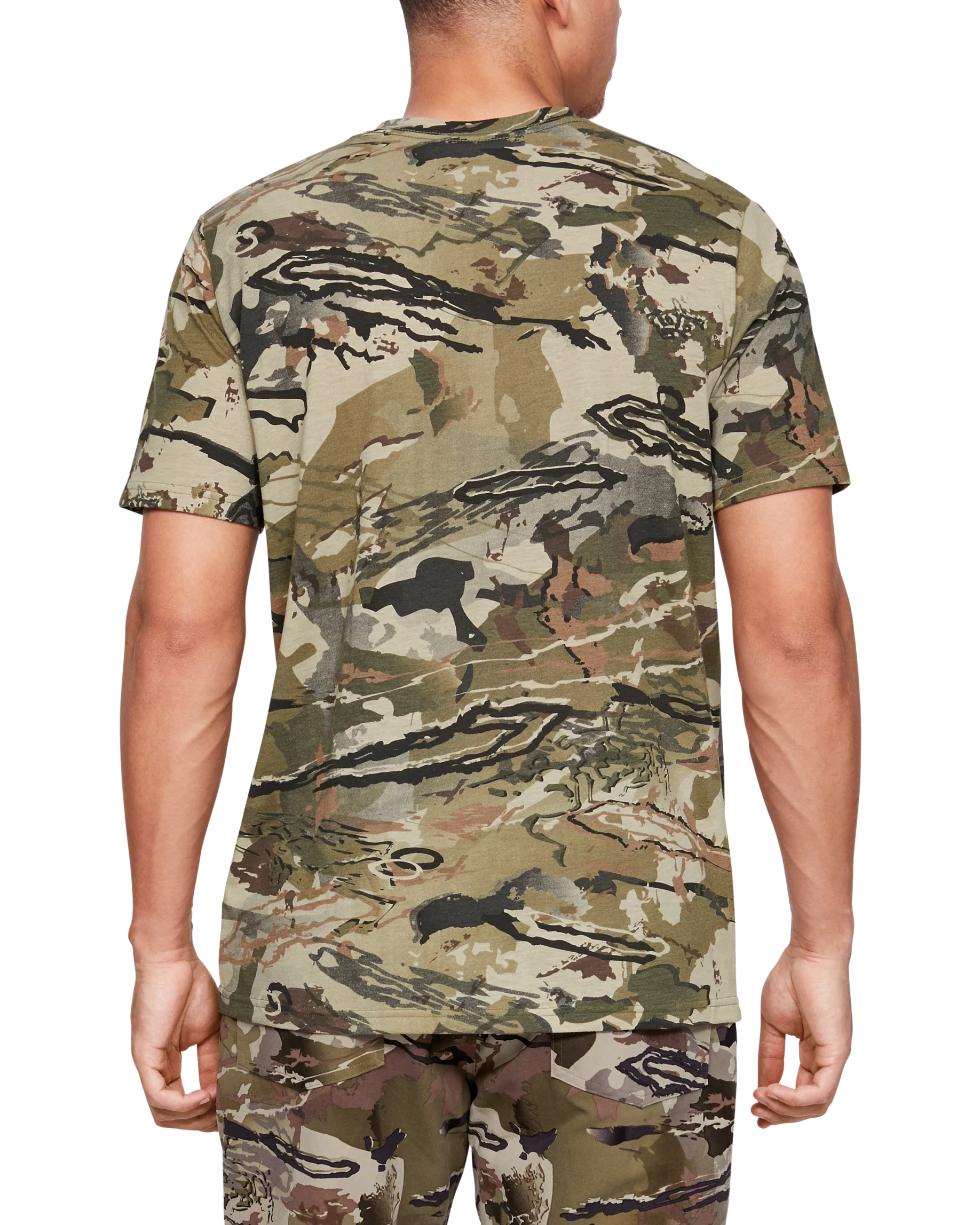 Men's UA Scent Control Camo Short Sleeve Shirt - Image 2