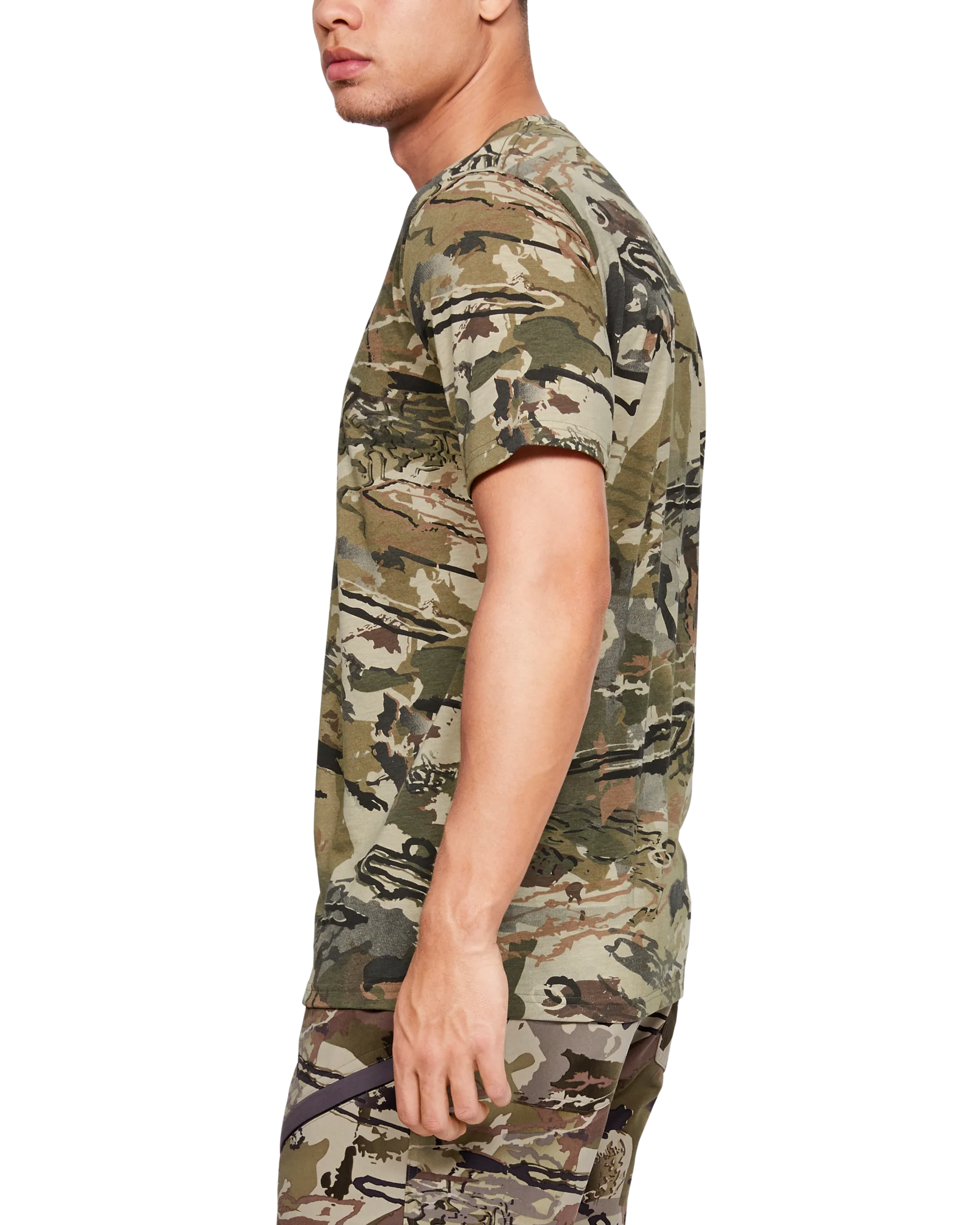 Men's UA Scent Control Camo Short Sleeve Shirt - Image 6