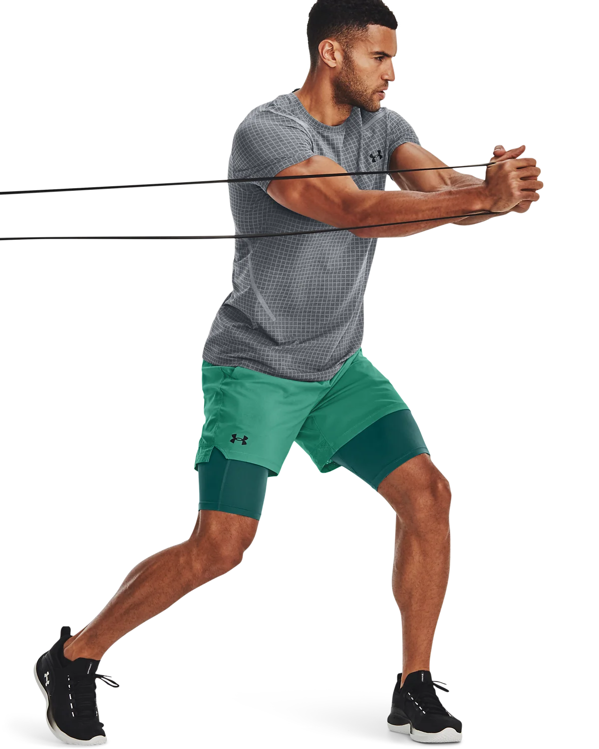 Men's UA Seamless Grid Short Sleeve - Image 4
