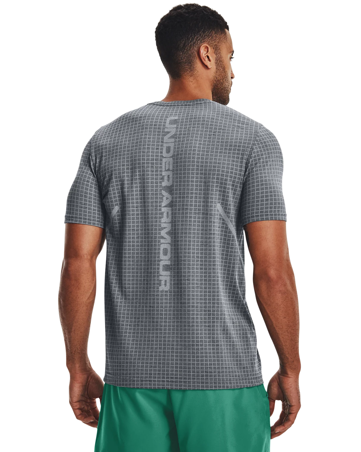 Men's UA Seamless Grid Short Sleeve - Image 5