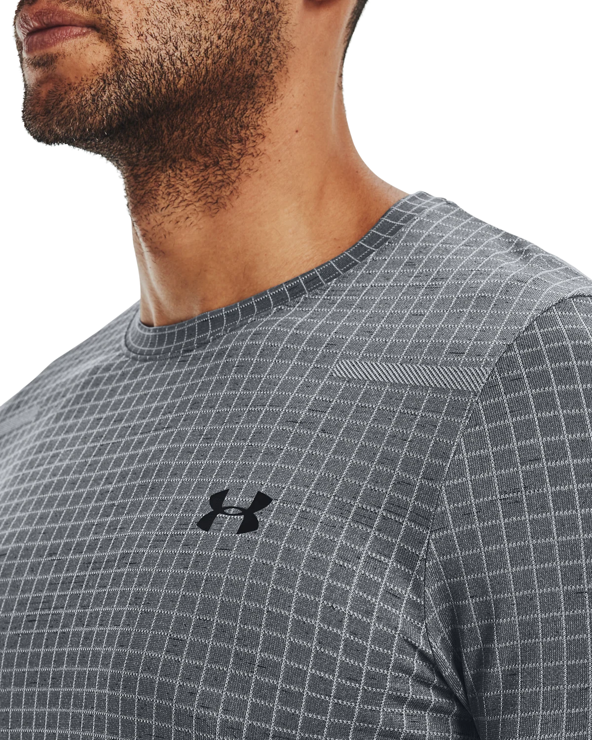 Men's UA Seamless Grid Short Sleeve - Image 6