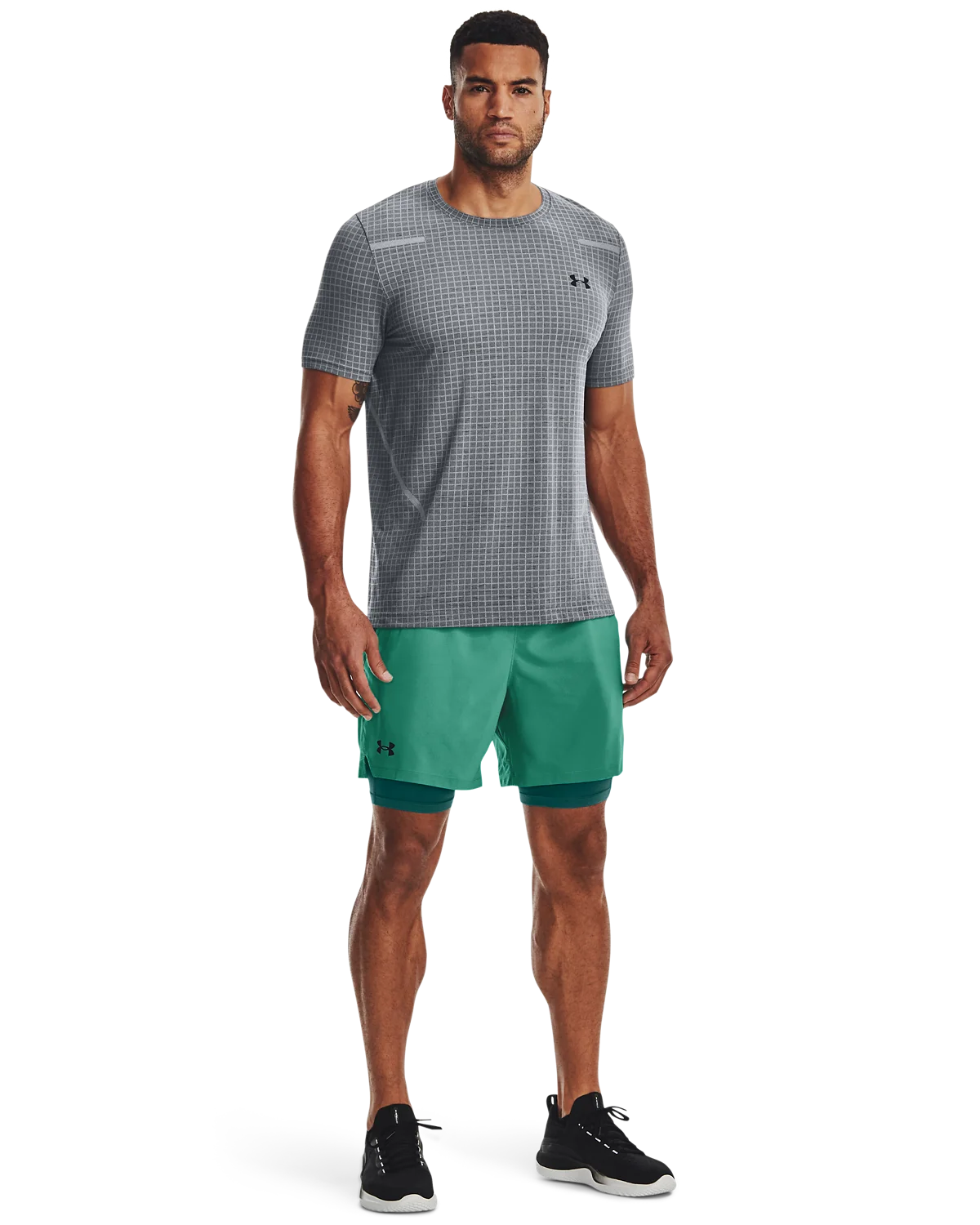 Men's UA Seamless Grid Short Sleeve - Image 9