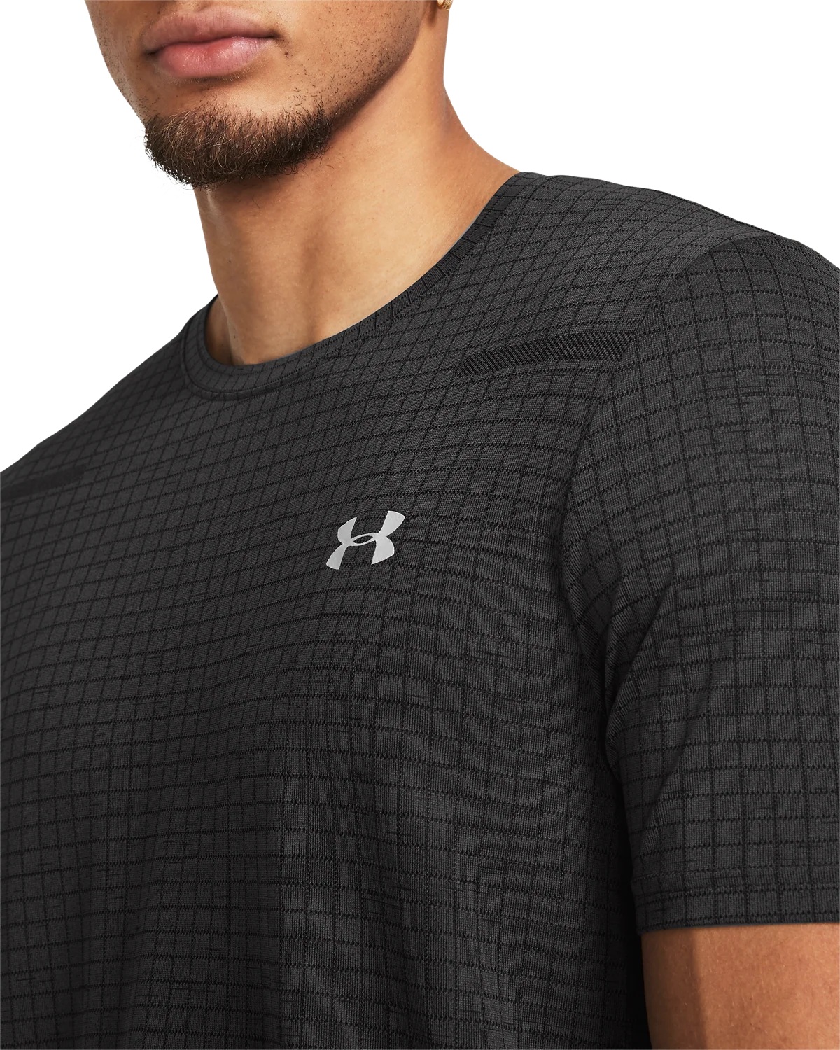 Men's UA Seamless Grid Short Sleeve - Image 6
