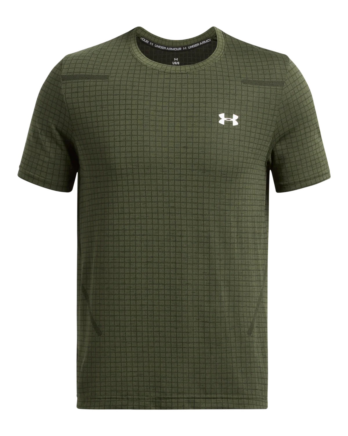 Men's UA Seamless Grid Short Sleeve - Image 3