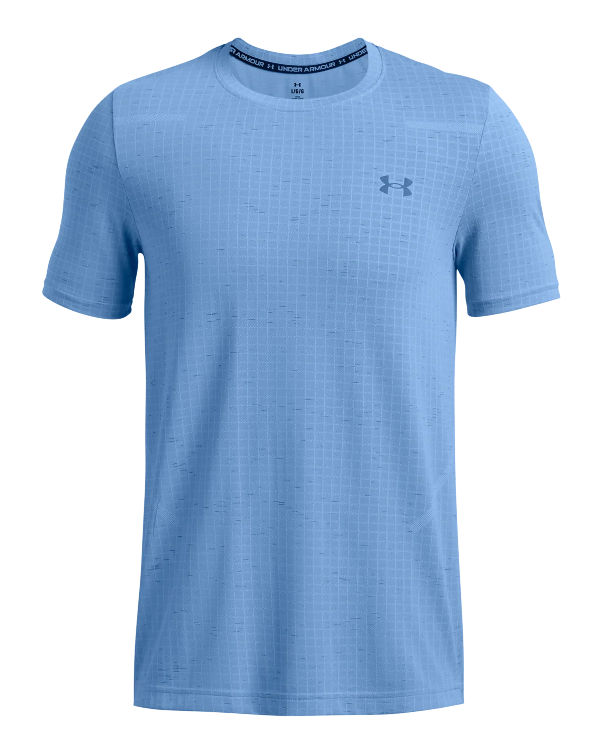 Men's UA Seamless Grid Short Sleeve - Image 3