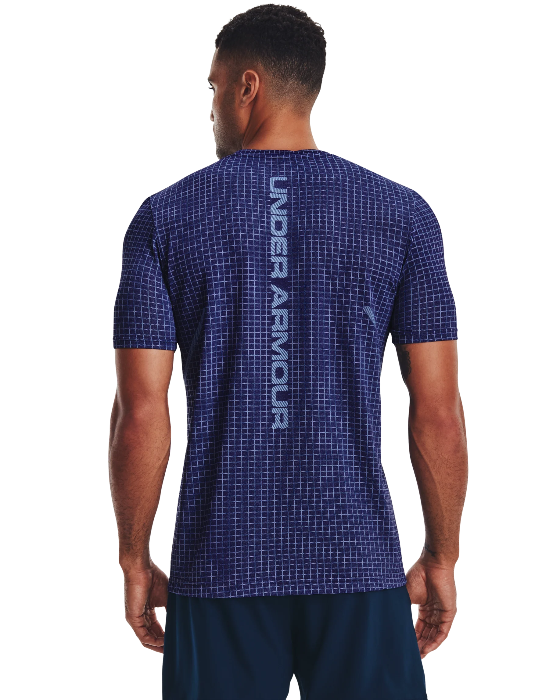Men's UA Seamless Grid Short Sleeve - Image 2