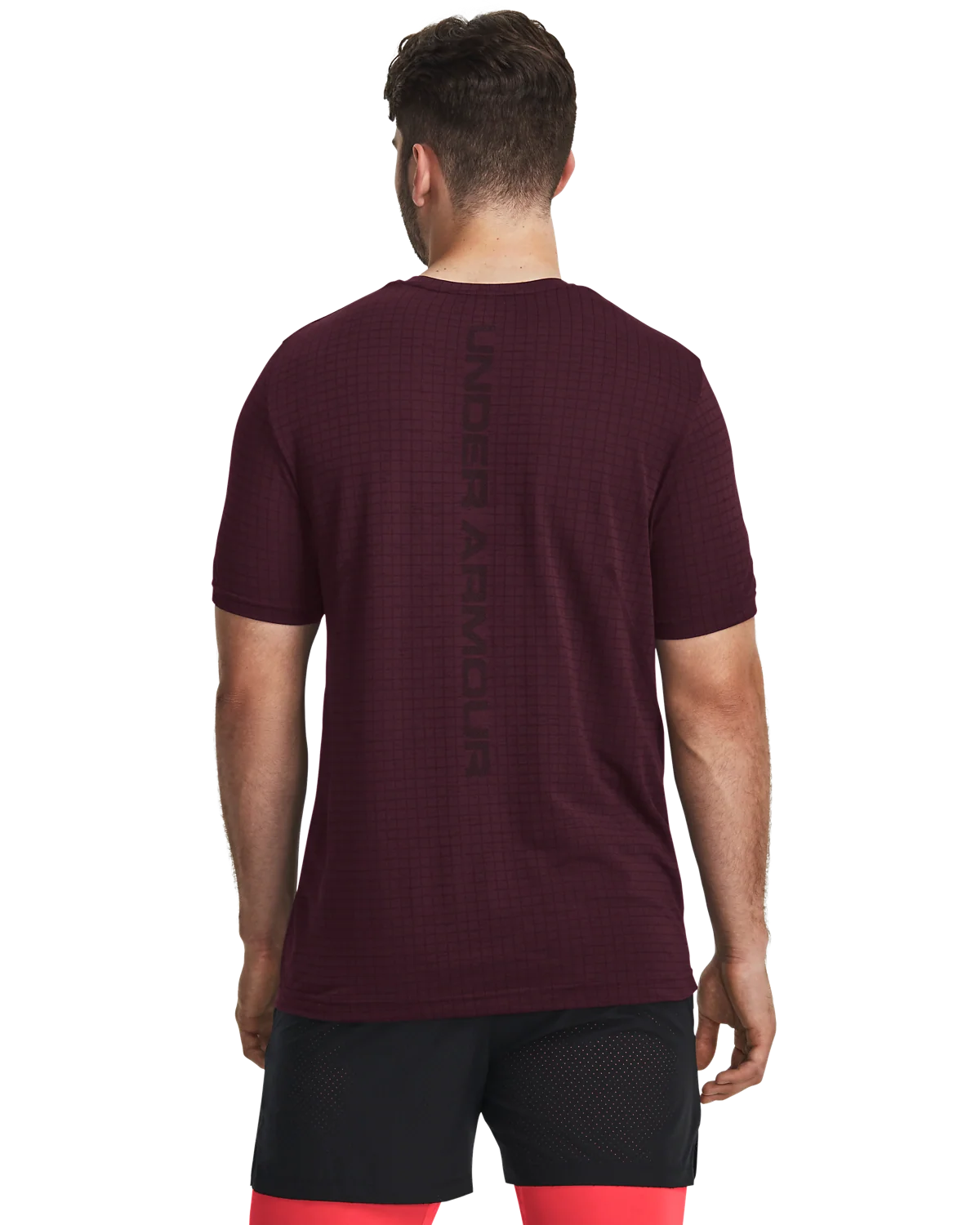 Men's UA Seamless Grid Short Sleeve - Image 2
