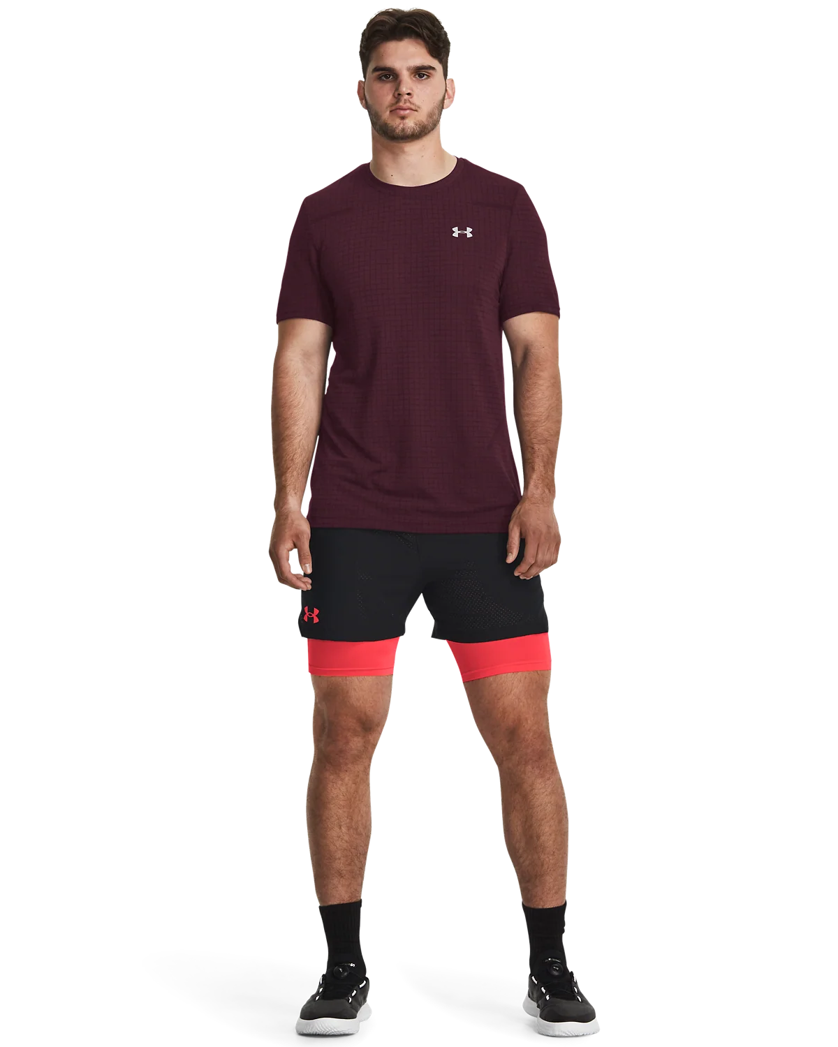 Men's UA Seamless Grid Short Sleeve - Image 4