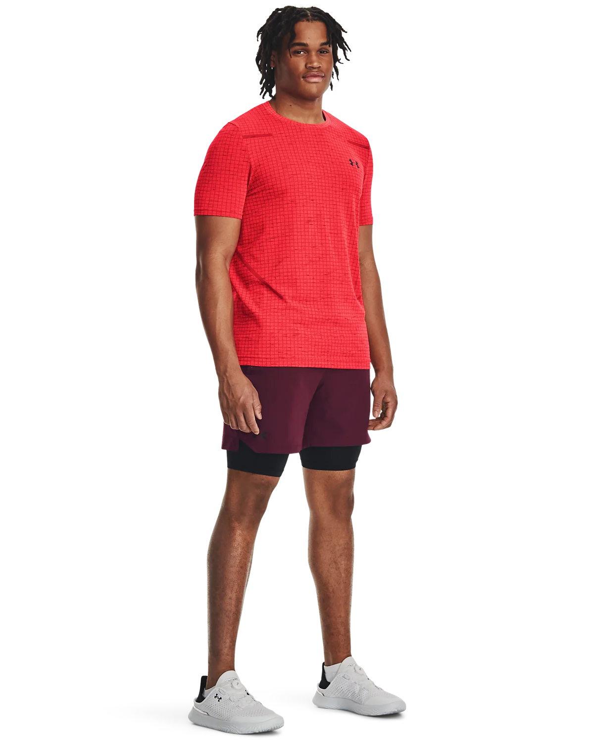 Men's UA Seamless Grid Short Sleeve - Image 4