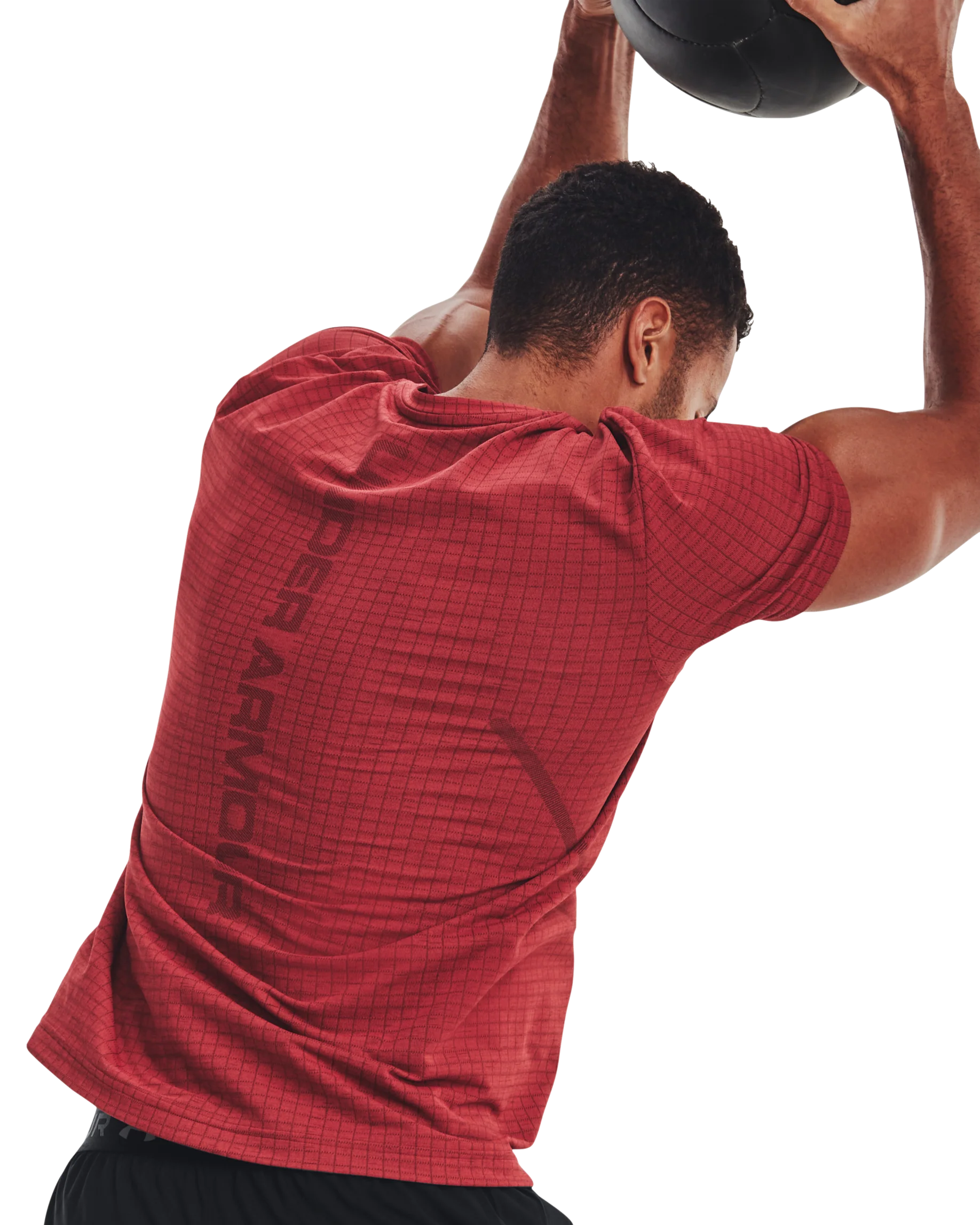 Men's UA Seamless Grid Short Sleeve - Image 3
