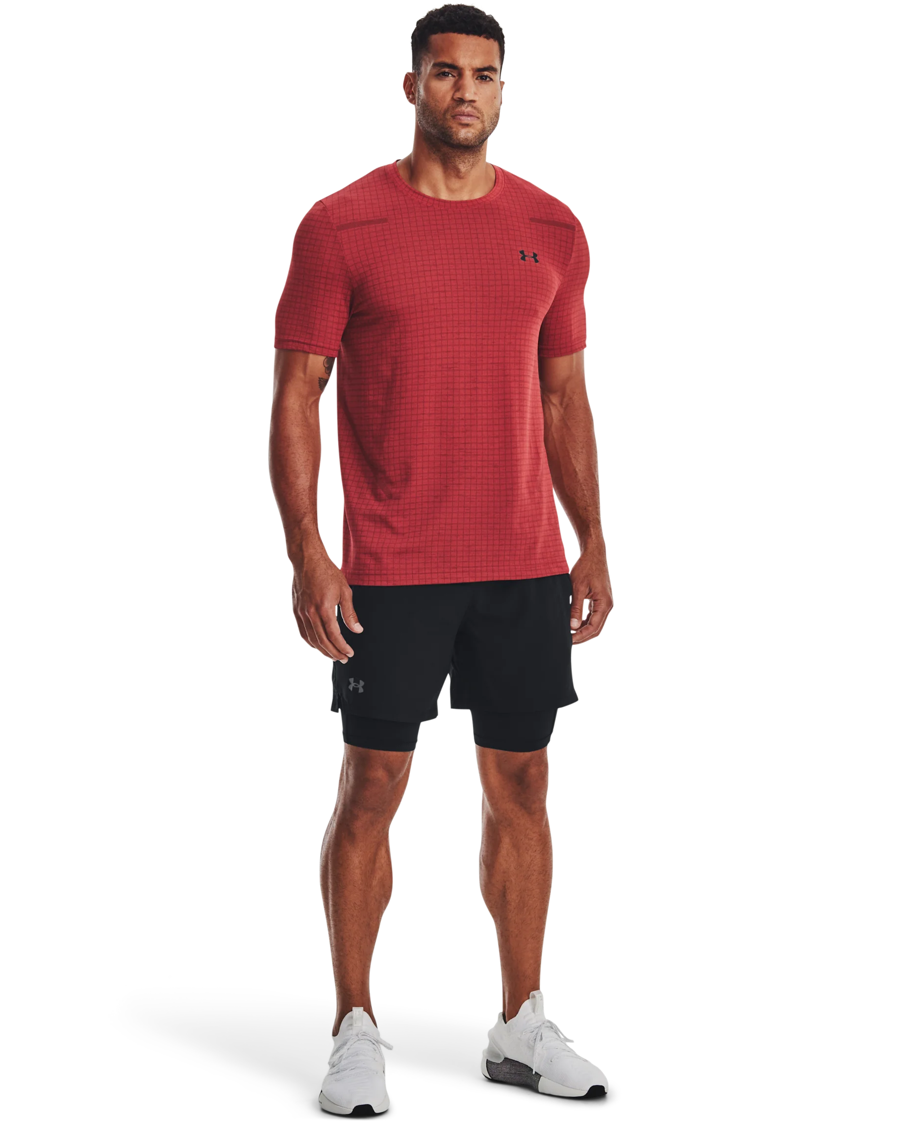 Men's UA Seamless Grid Short Sleeve - Image 4