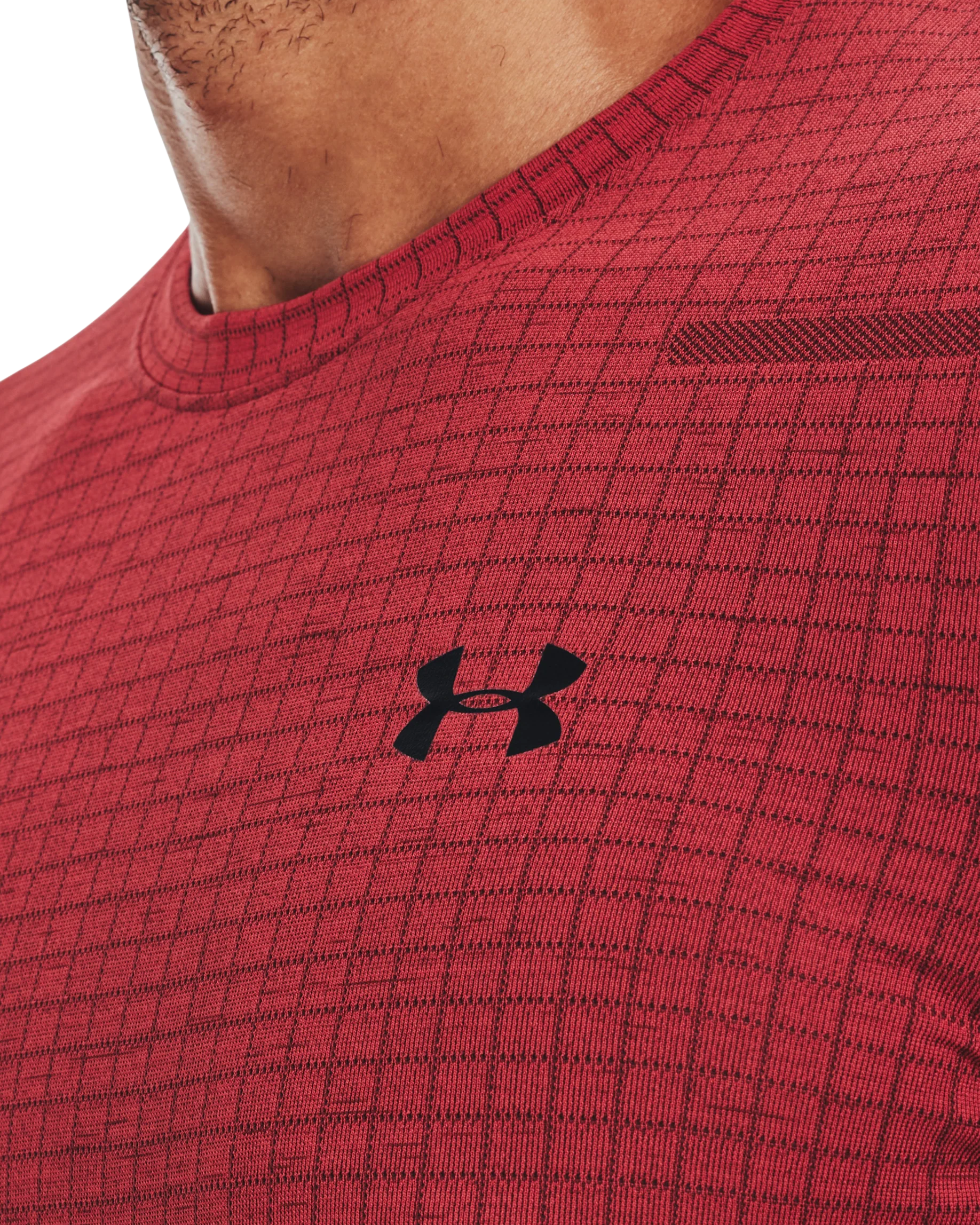 Men's UA Seamless Grid Short Sleeve - Image 5