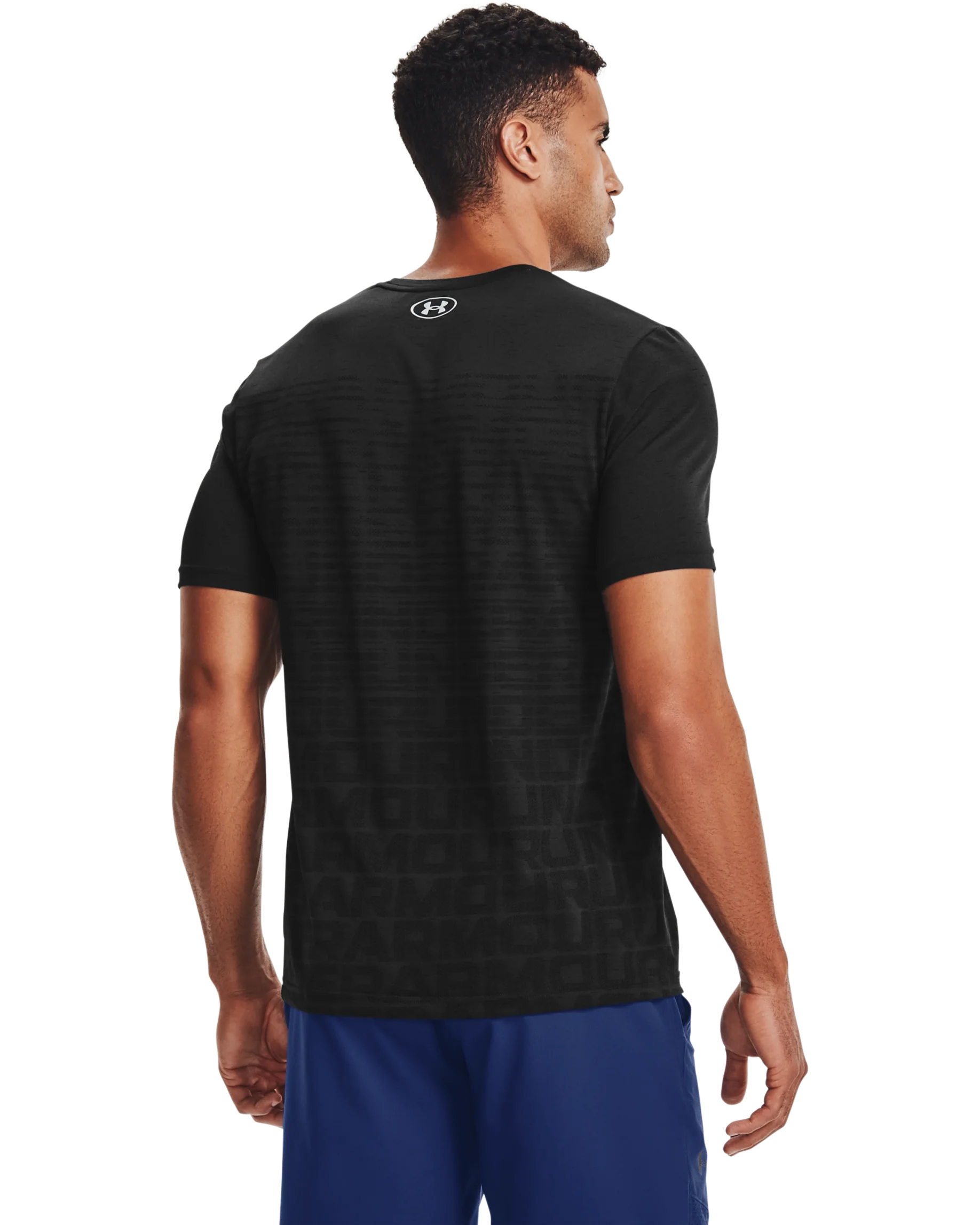 Men's UA Seamless Wordmark Short Sleeve - Image 2