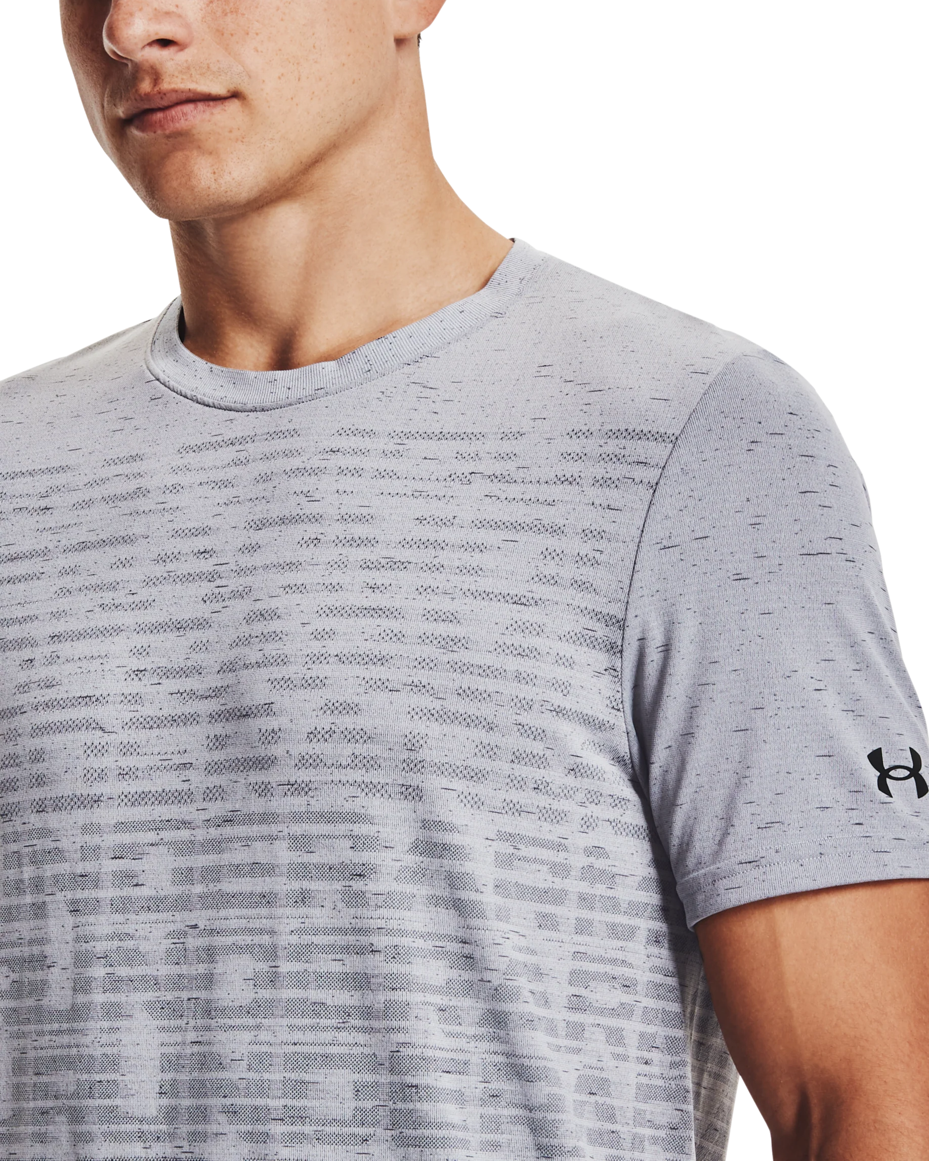 Men's UA Seamless Wordmark Short Sleeve - Image 6