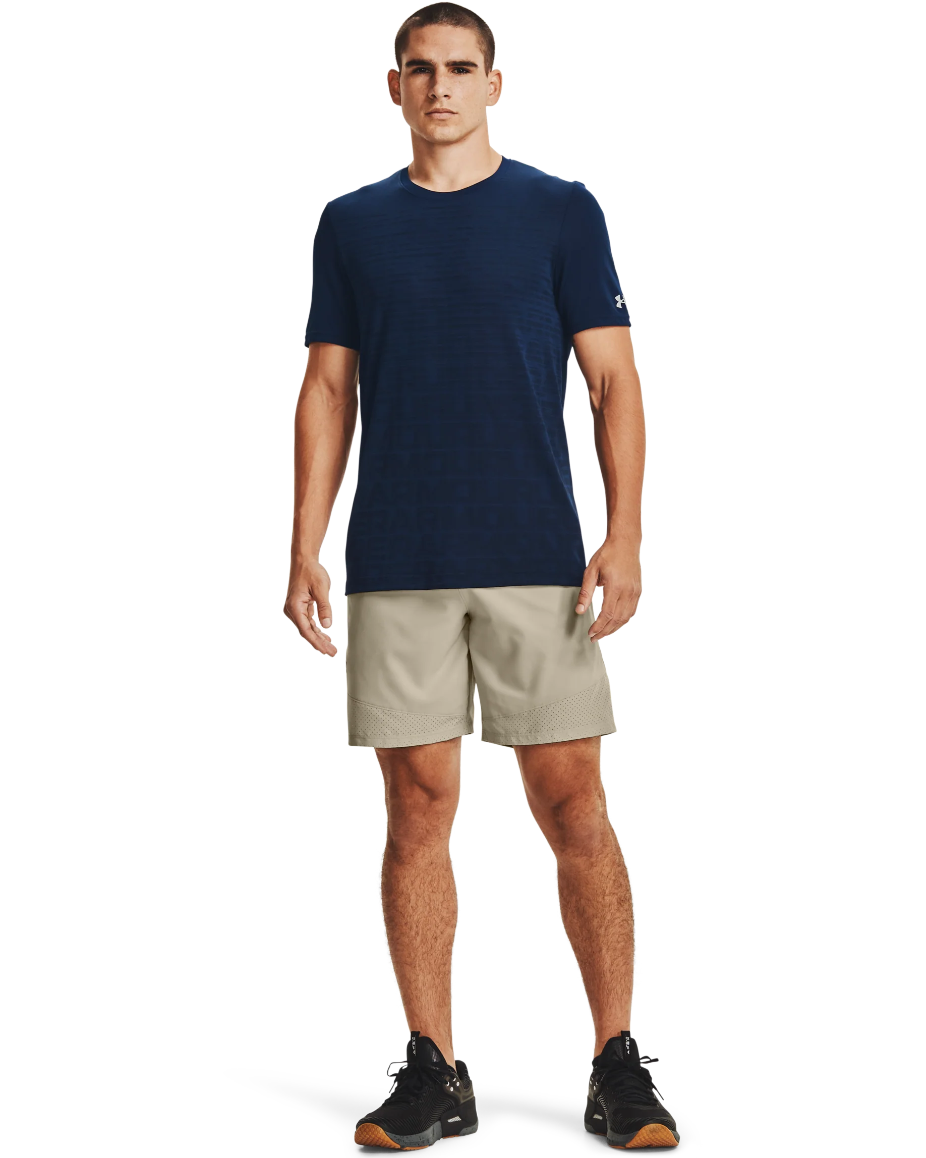 Men's UA Seamless Wordmark Short Sleeve - Image 3