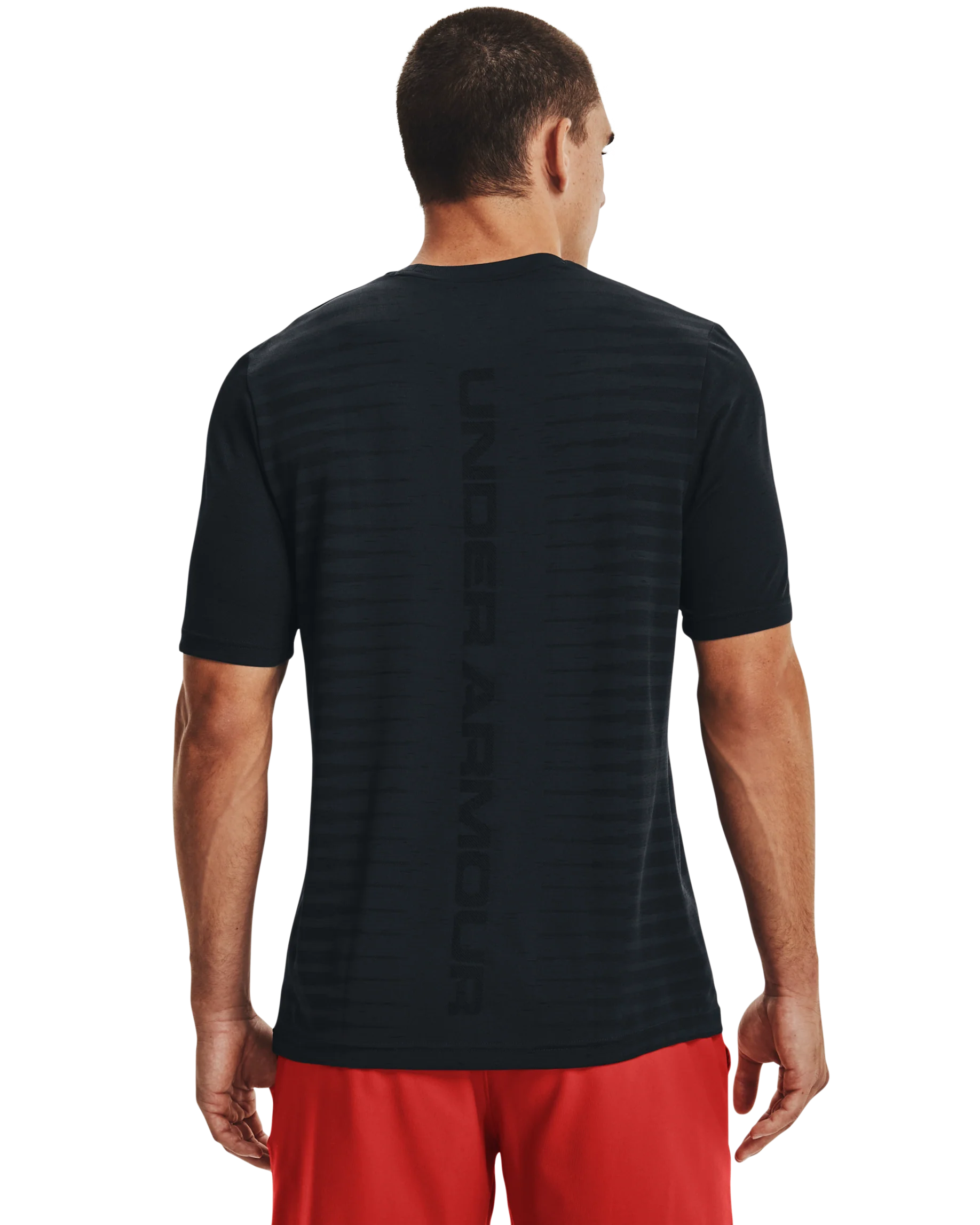 Men's UA Seamless Wordmark Short Sleeve - Image 2