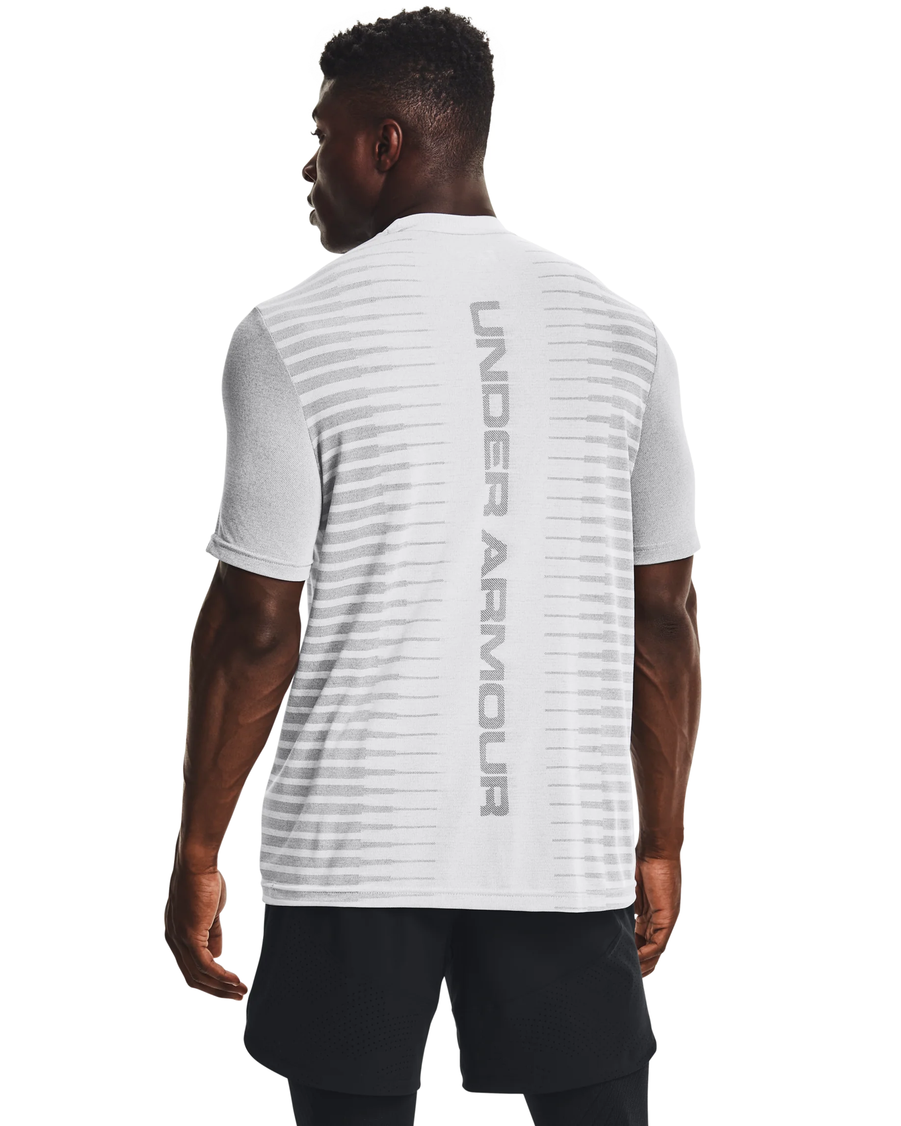 Men's UA Seamless Wordmark Short Sleeve - Image 2