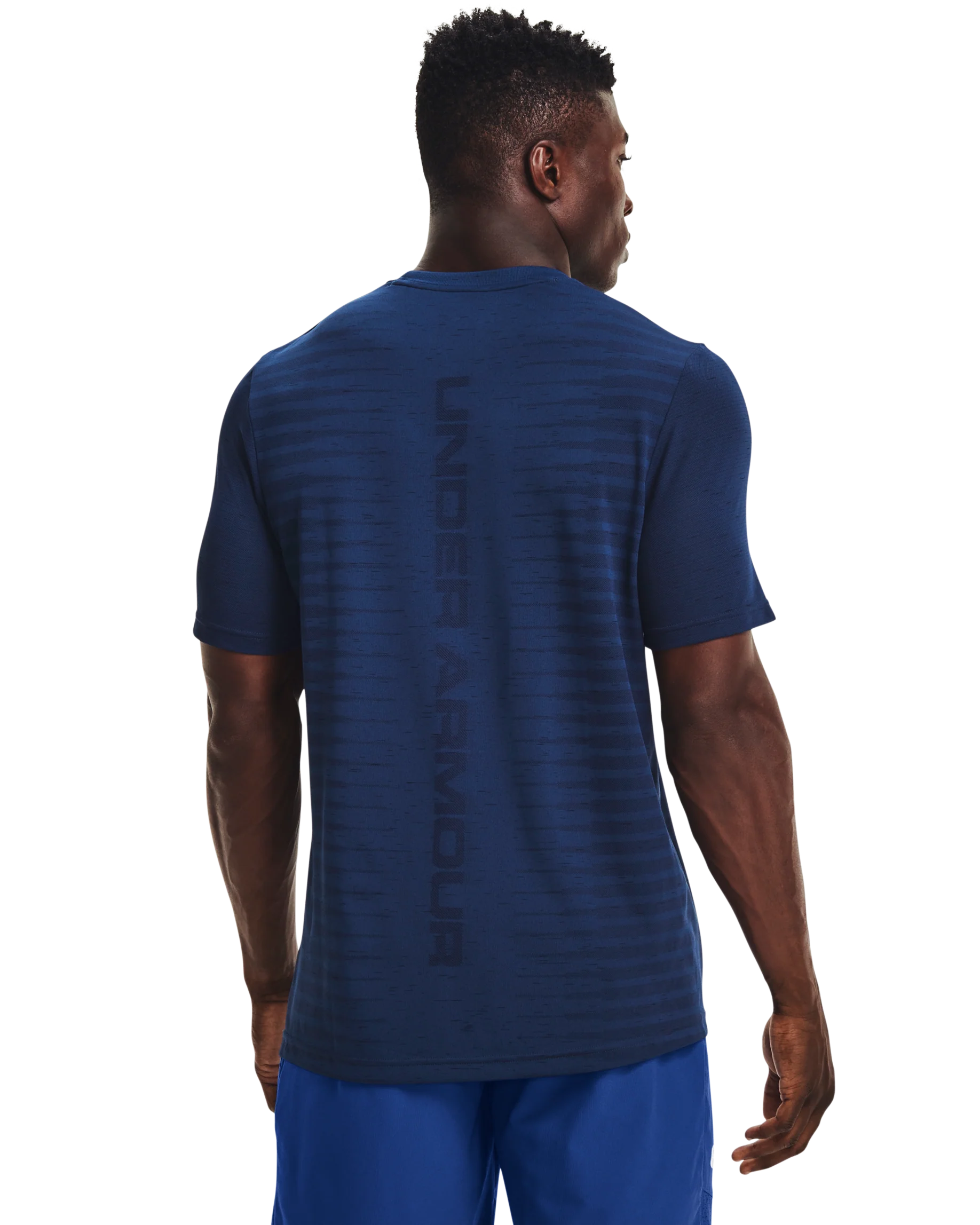 Men's UA Seamless Wordmark Short Sleeve - Image 2