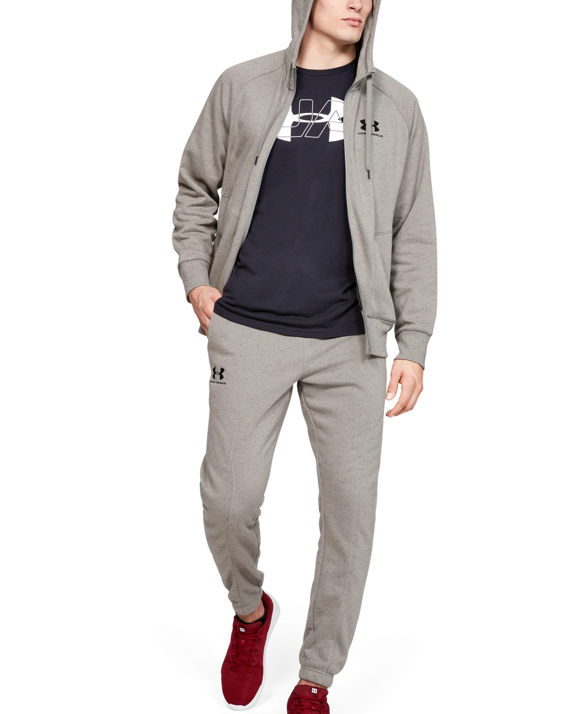 Men's UA Speckled Fleece Joggers - Image 3