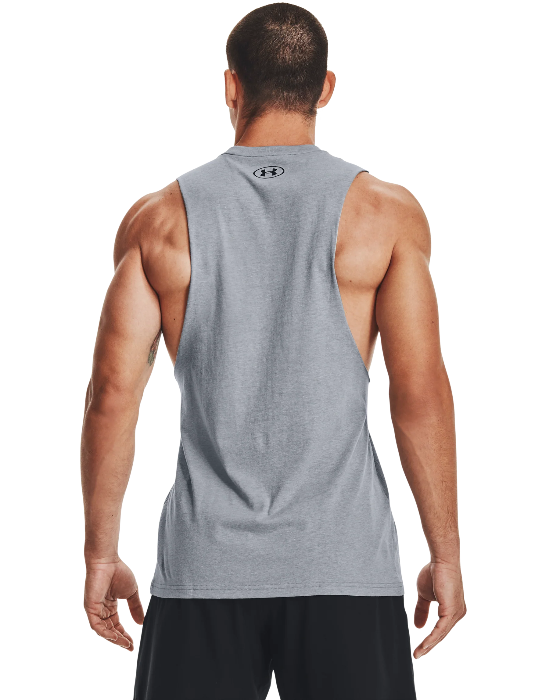 Men's UA Sportstyle Left Chest Cut-Off T-Shirt - Image 2