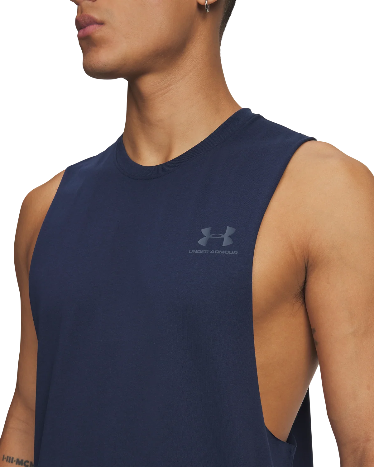 Men's UA Sportstyle Left Chest Cut-Off Tank - Image 3