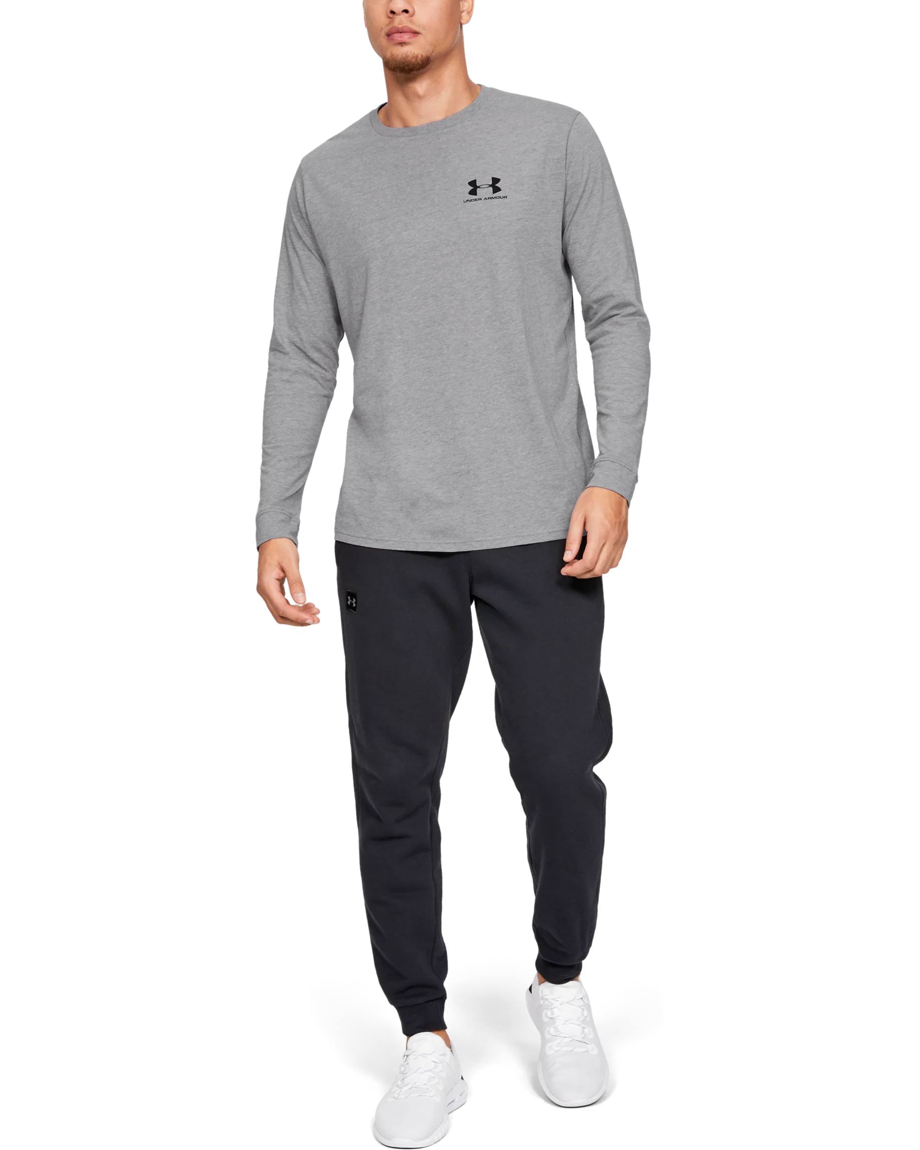Men's UA Sportstyle Left Chest Long Sleeve - Image 3
