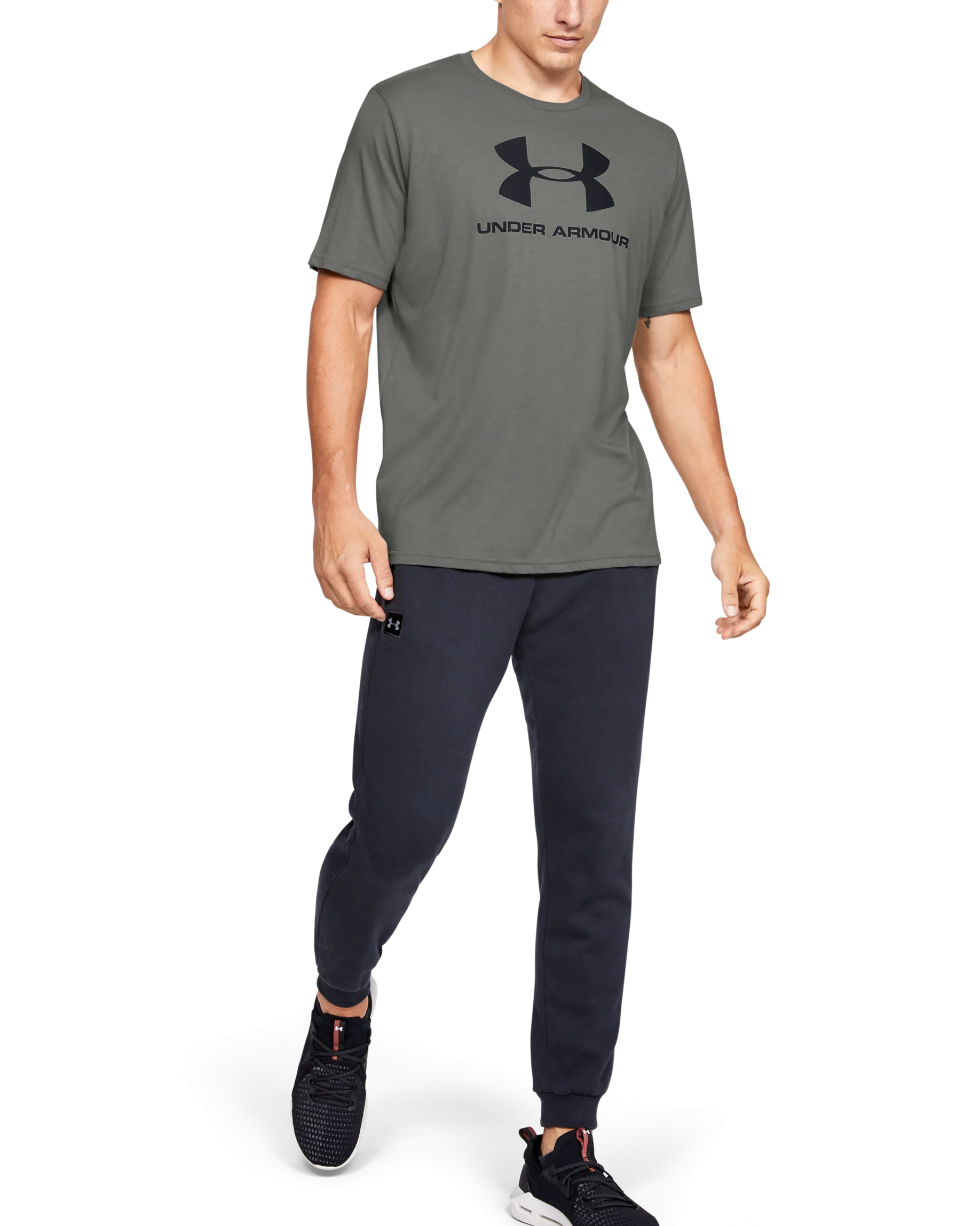 Men's UA Sportstyle Logo Short Sleeve - Image 3