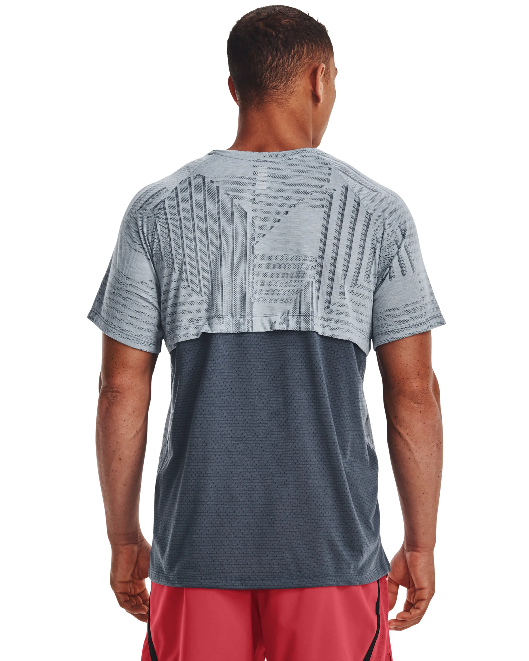 Men's UA Streaker Deco Diamond Short Sleeve - Image 2